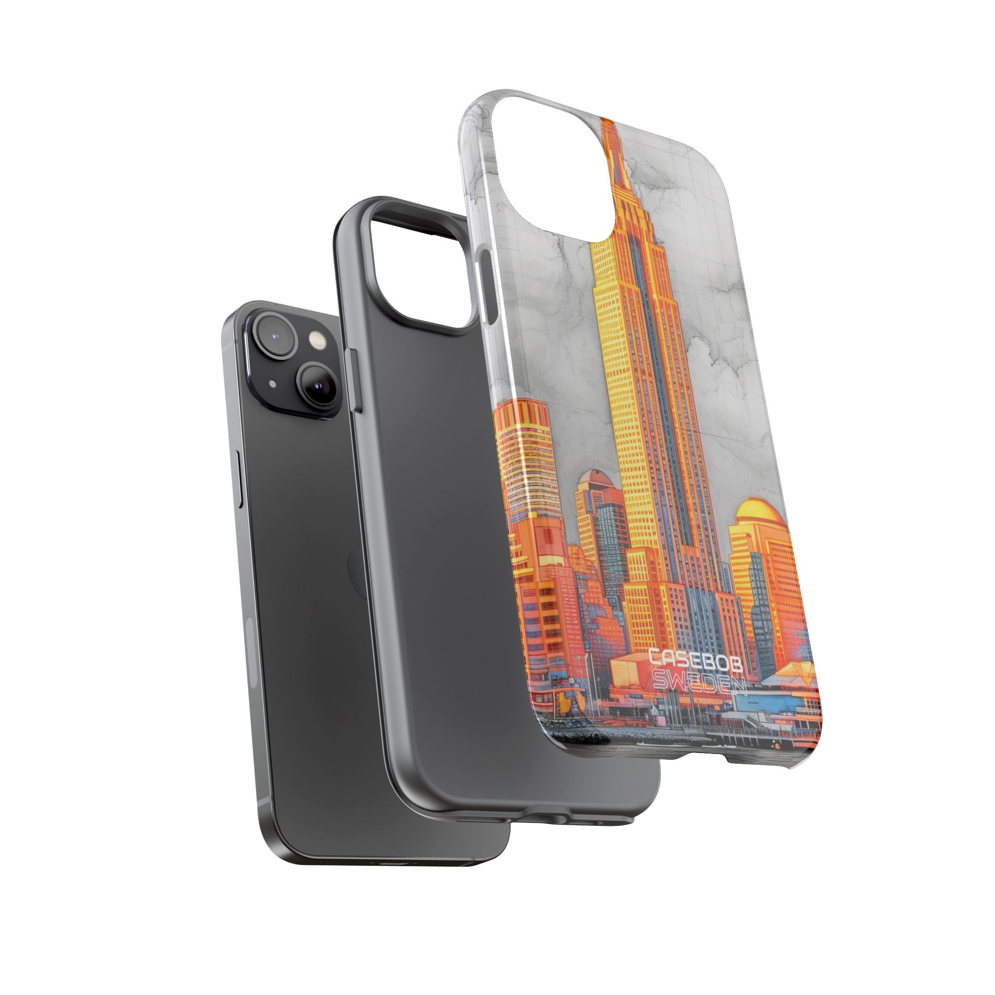 Vibrant City Skyline iPhone 14 - Tough
