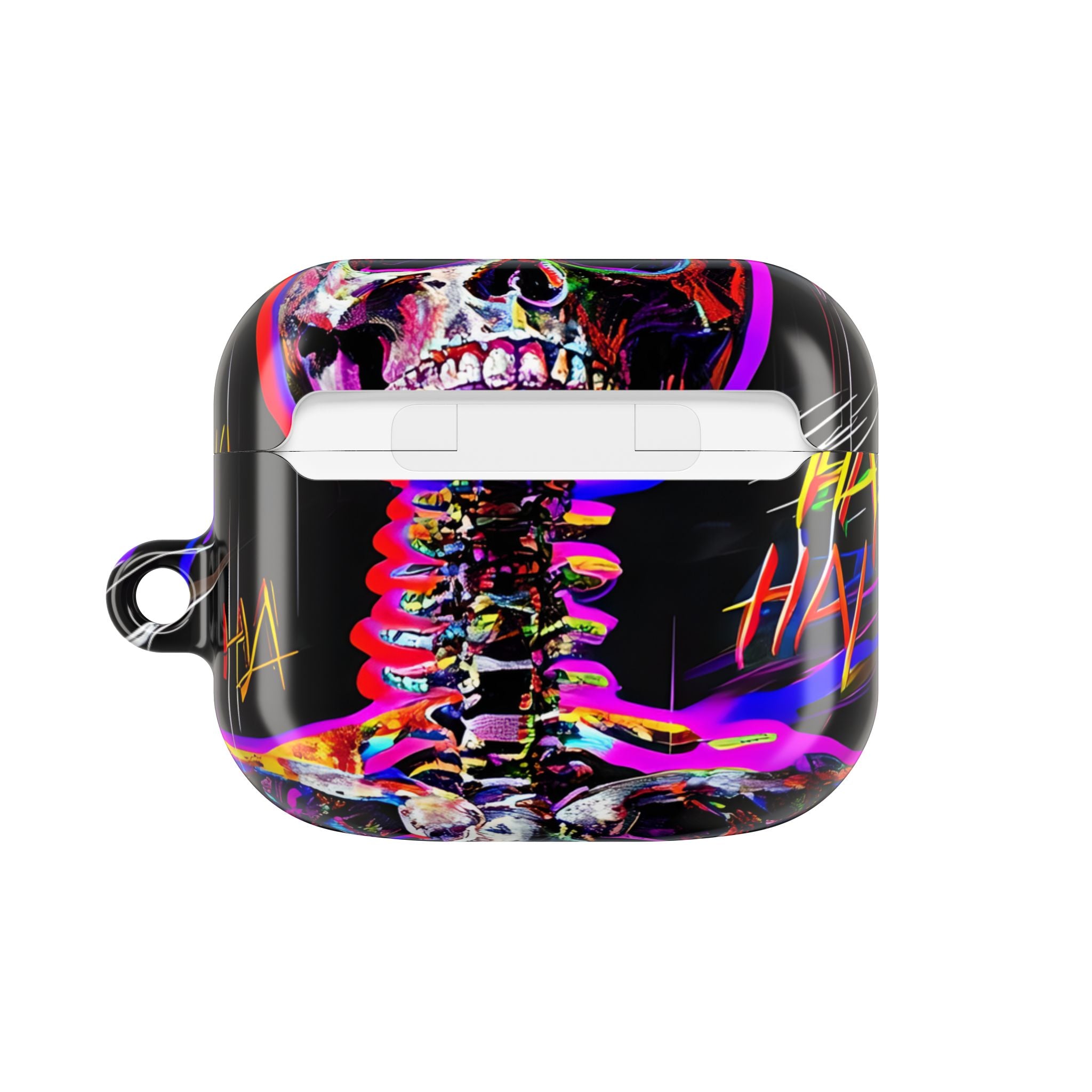 Neon Skeleton Laughter - AirPods Case