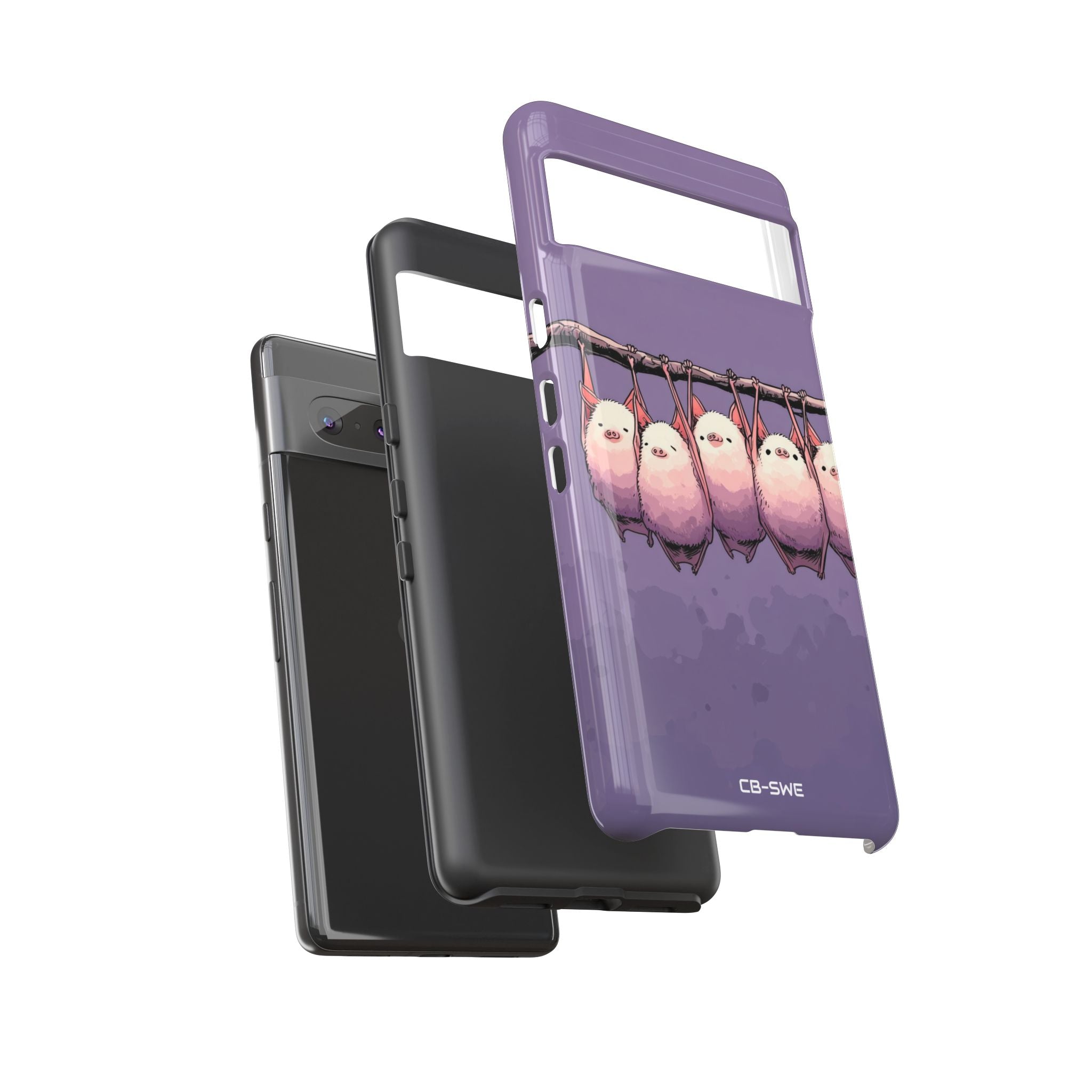 Bats Hang Playfully - Google Pixel Case