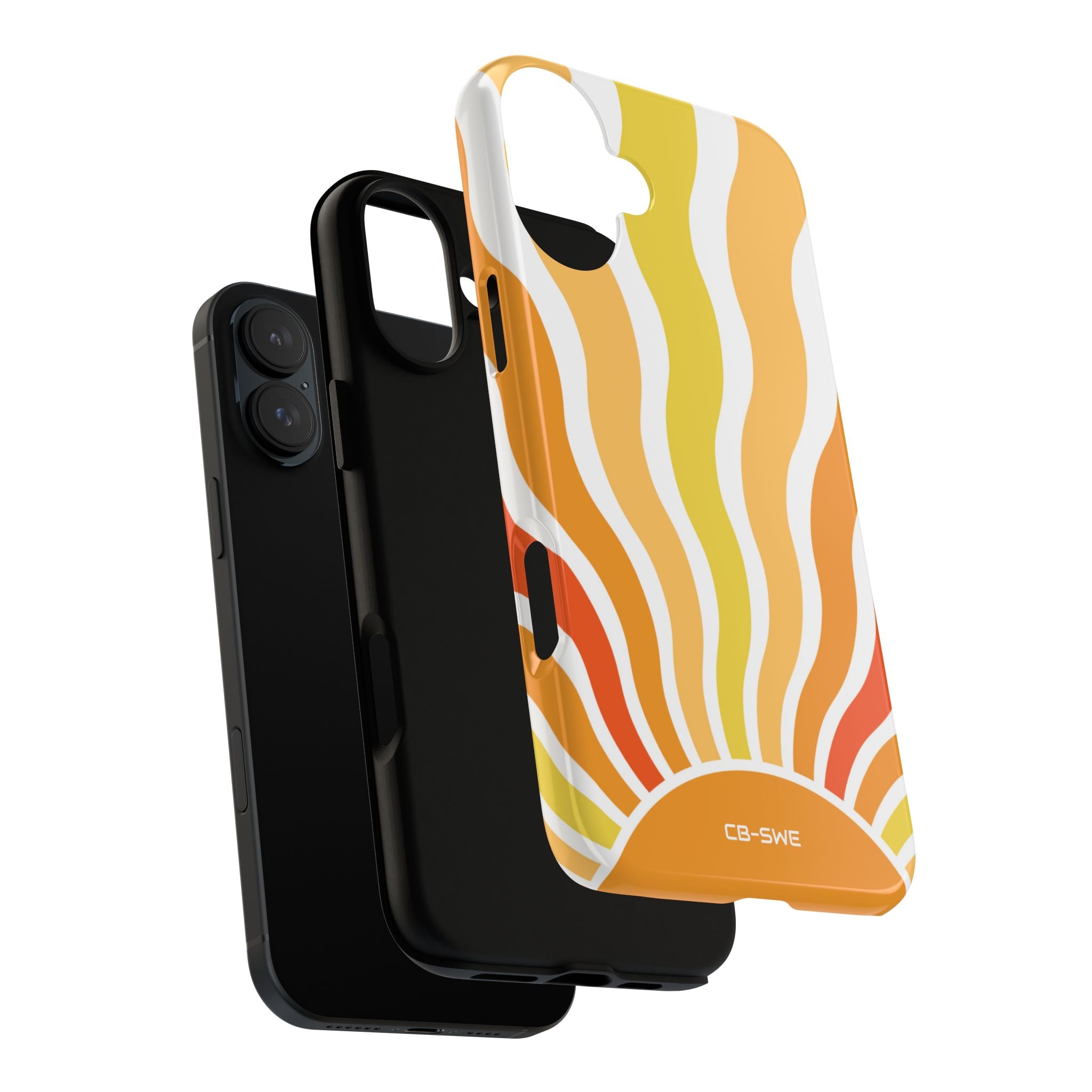 Retro Sunshine Waves - iPhone Case