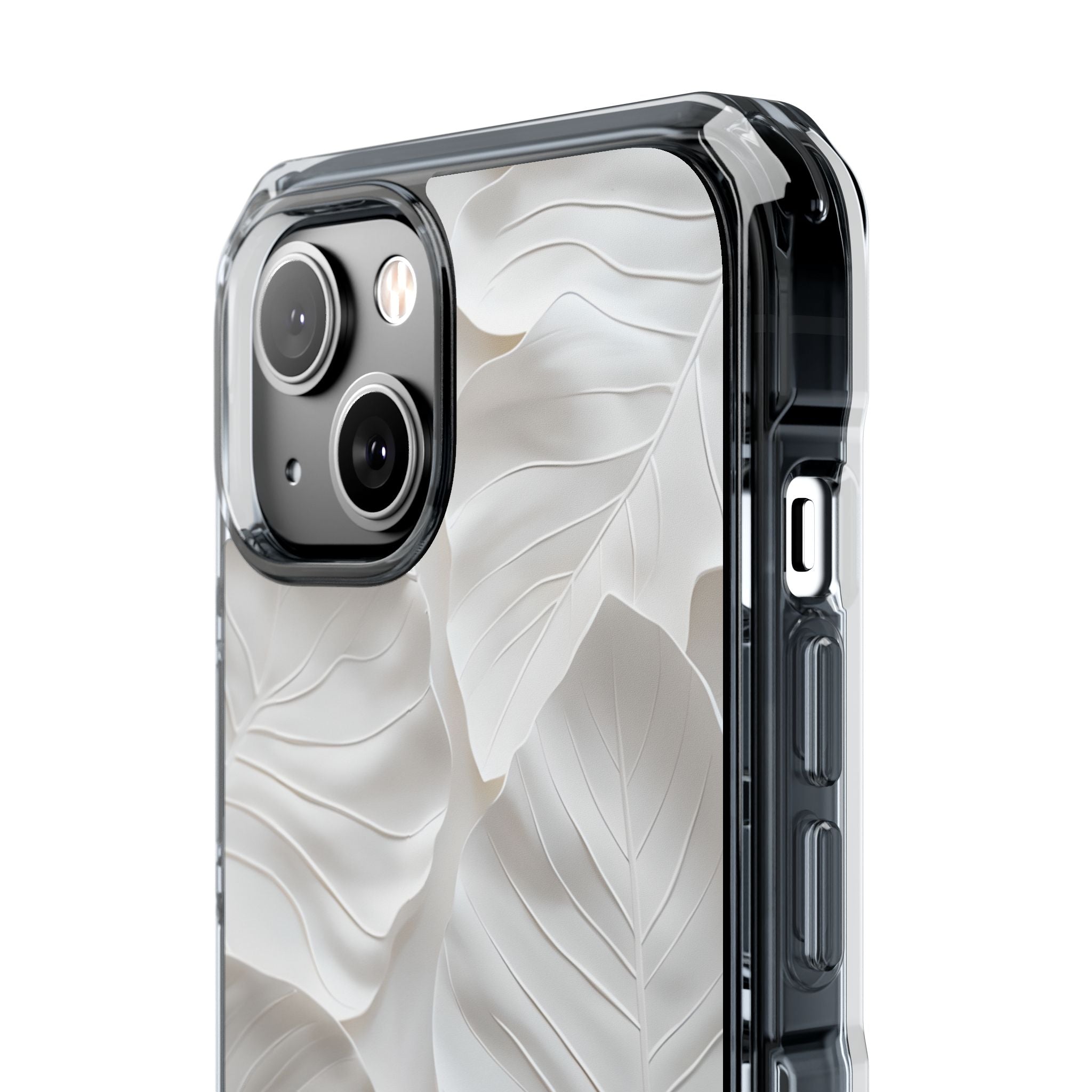 Elegant Leaf Relief iPhone Case - Impact