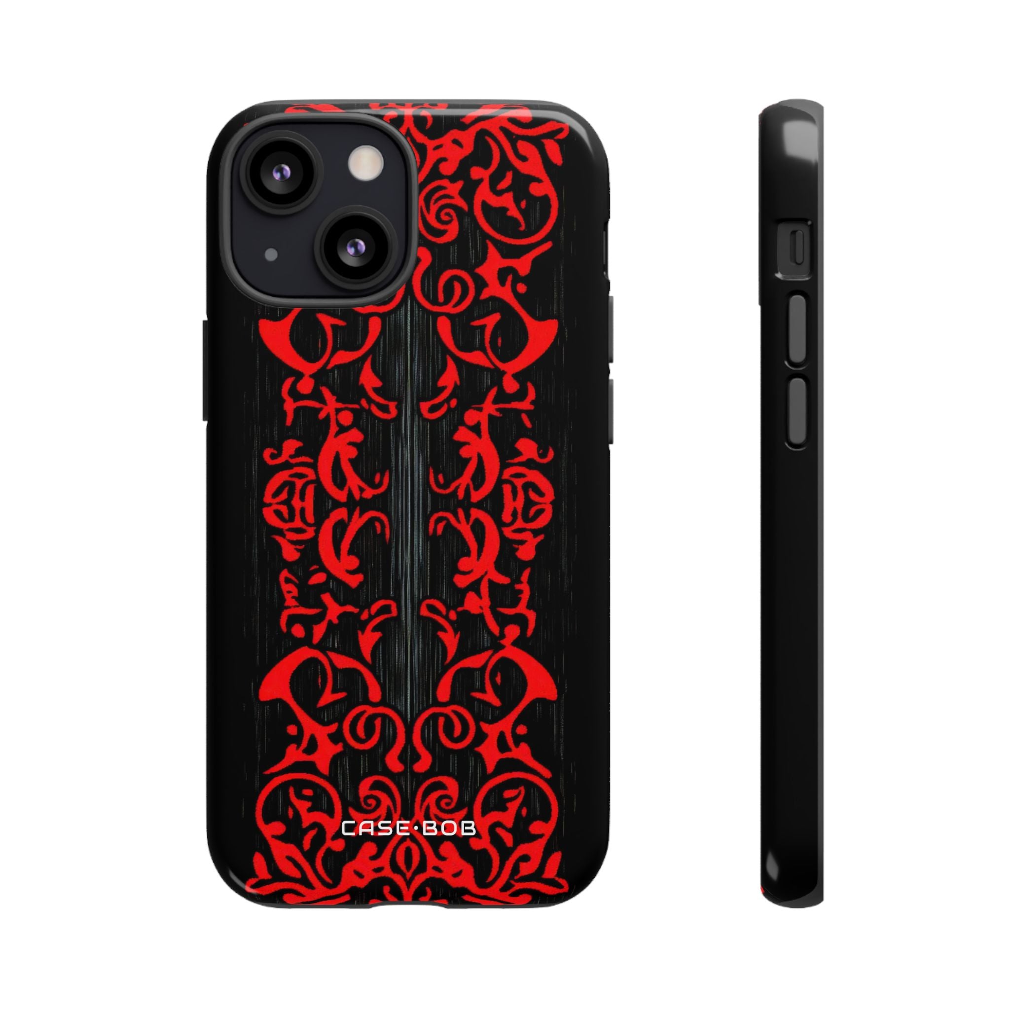 Crimson Spiral iPhone 13 Mini Case - Tough