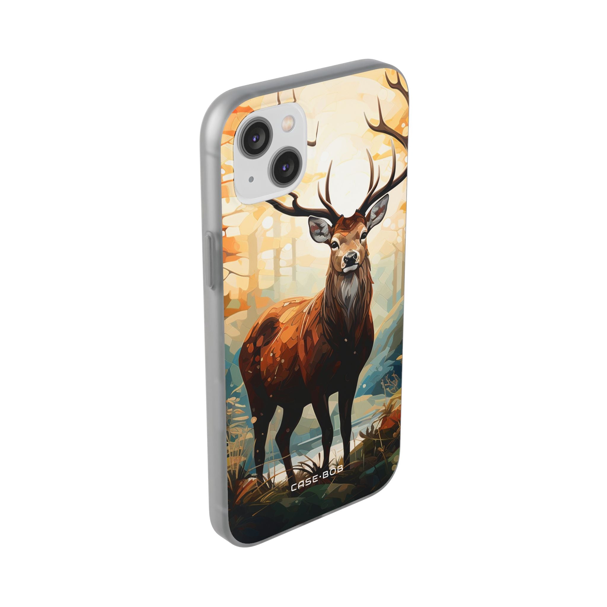 Glowing Stag iPhone 14 Plus Case - Soft
