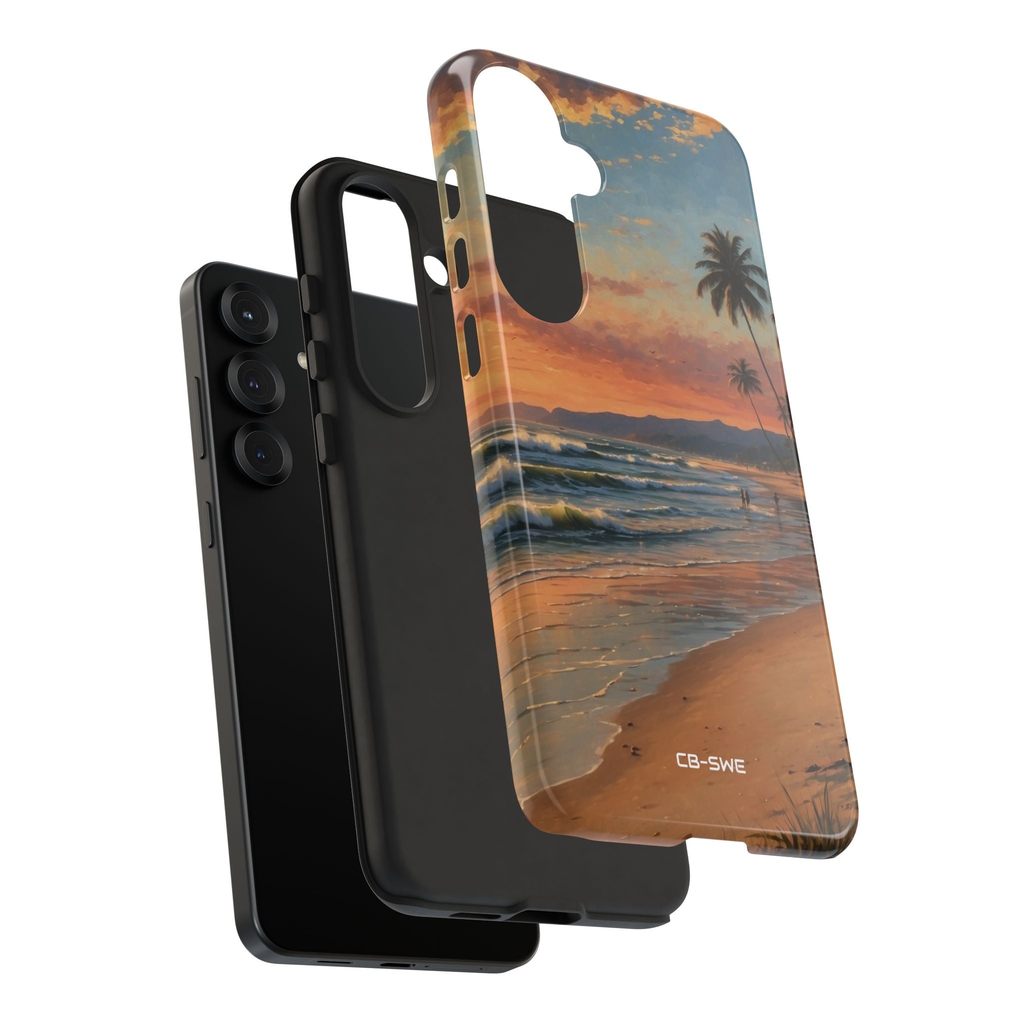 Golden Waves Embrace - Samsung Case