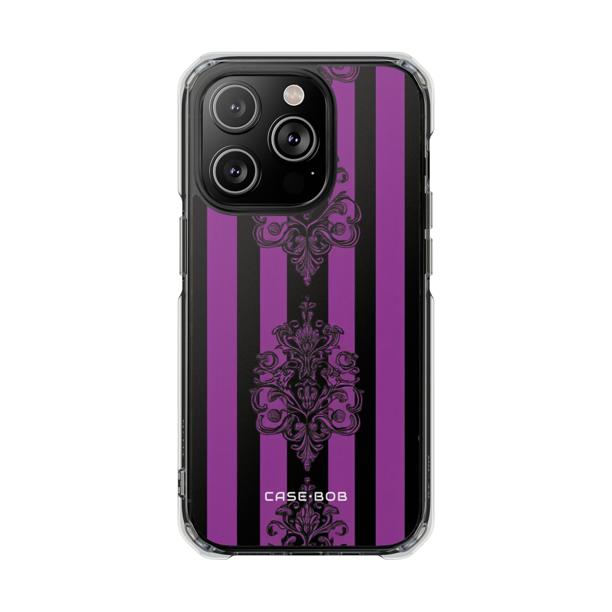 Damask Elegance Purple iPhone 14 Pro Case - Impact