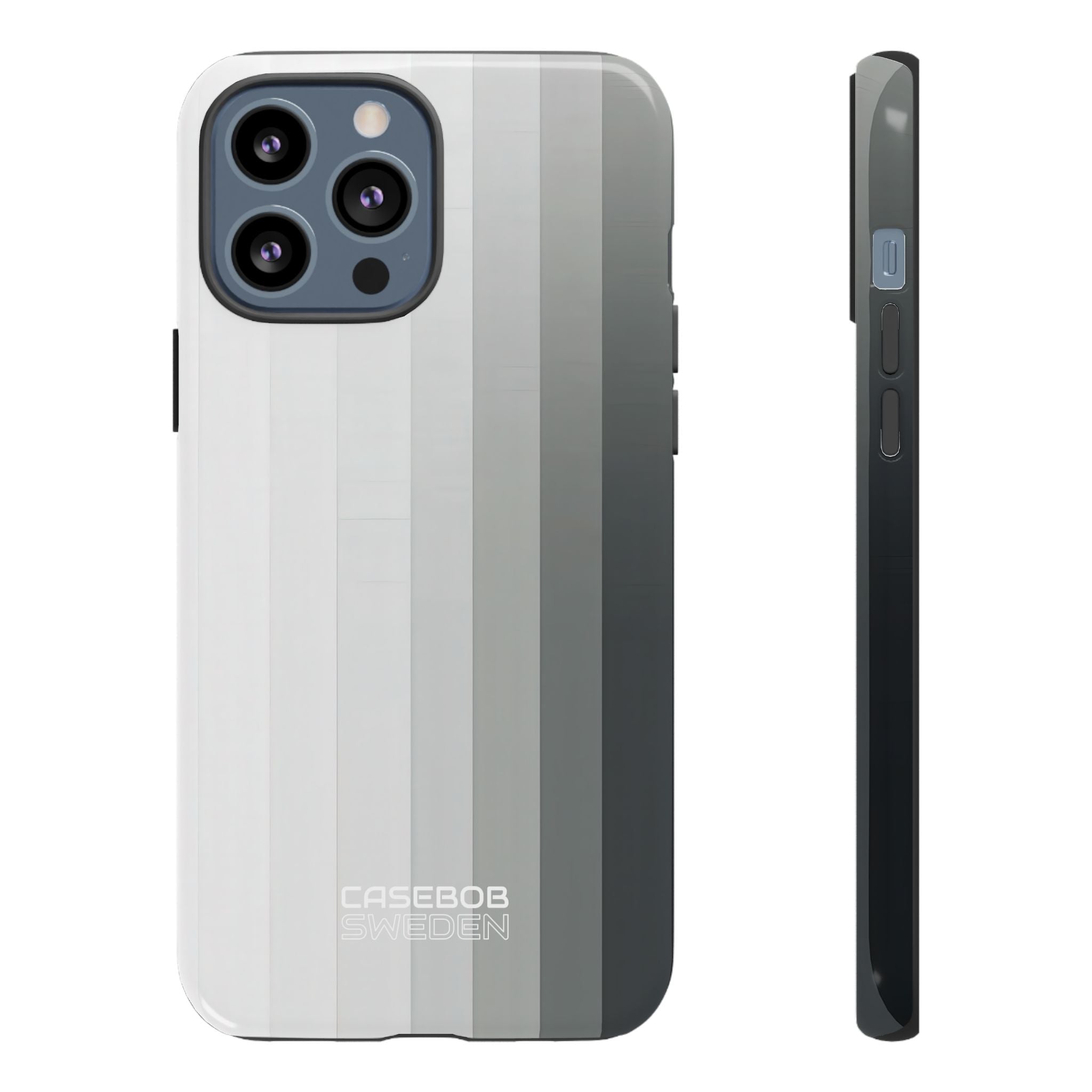 Silver Gradient Stripes iPhone 13 - Tough