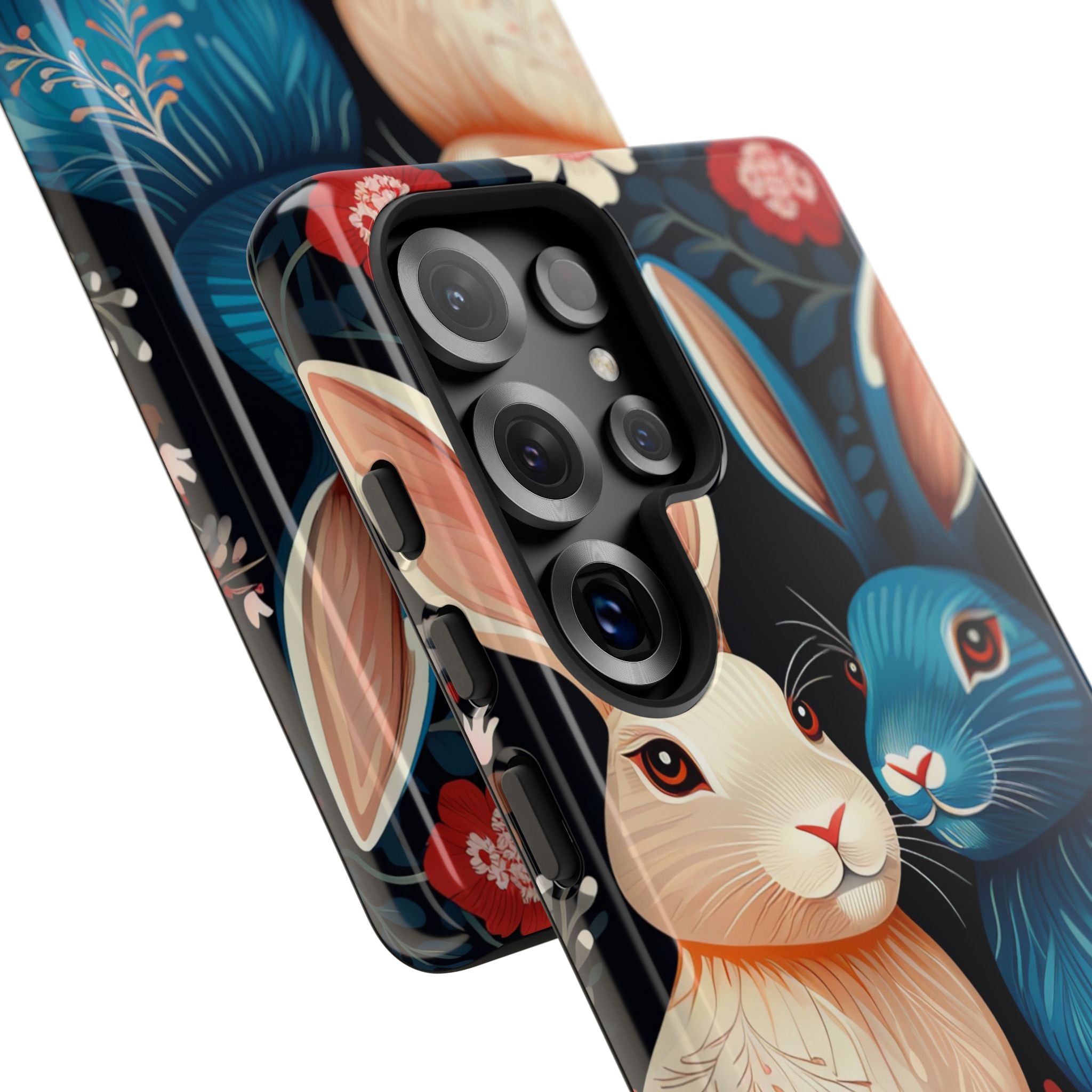 Rabbits Embrace Blossoms - Samsung Case