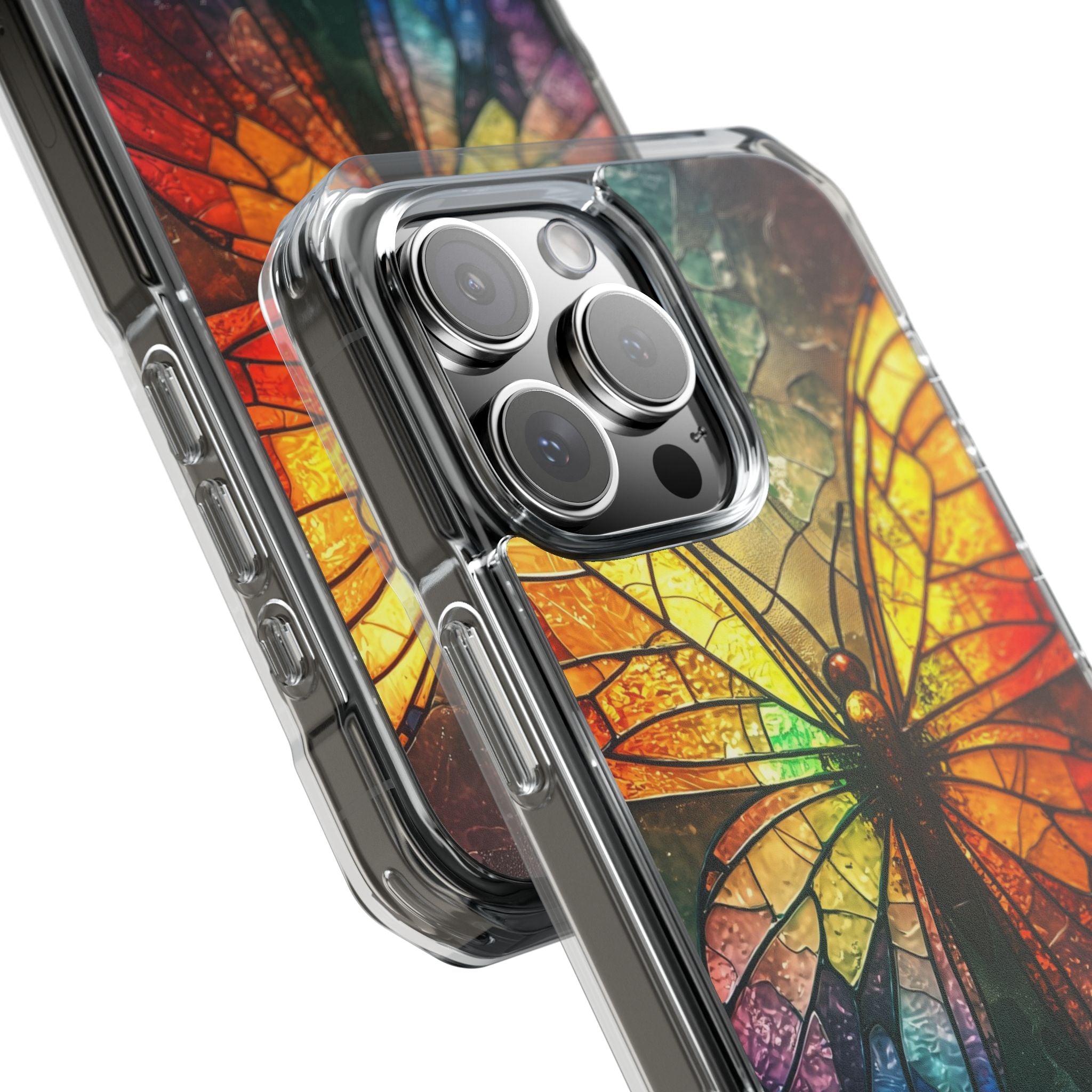 Stained Glass Butterfly iPhone 16 Pro Max Case - Impact