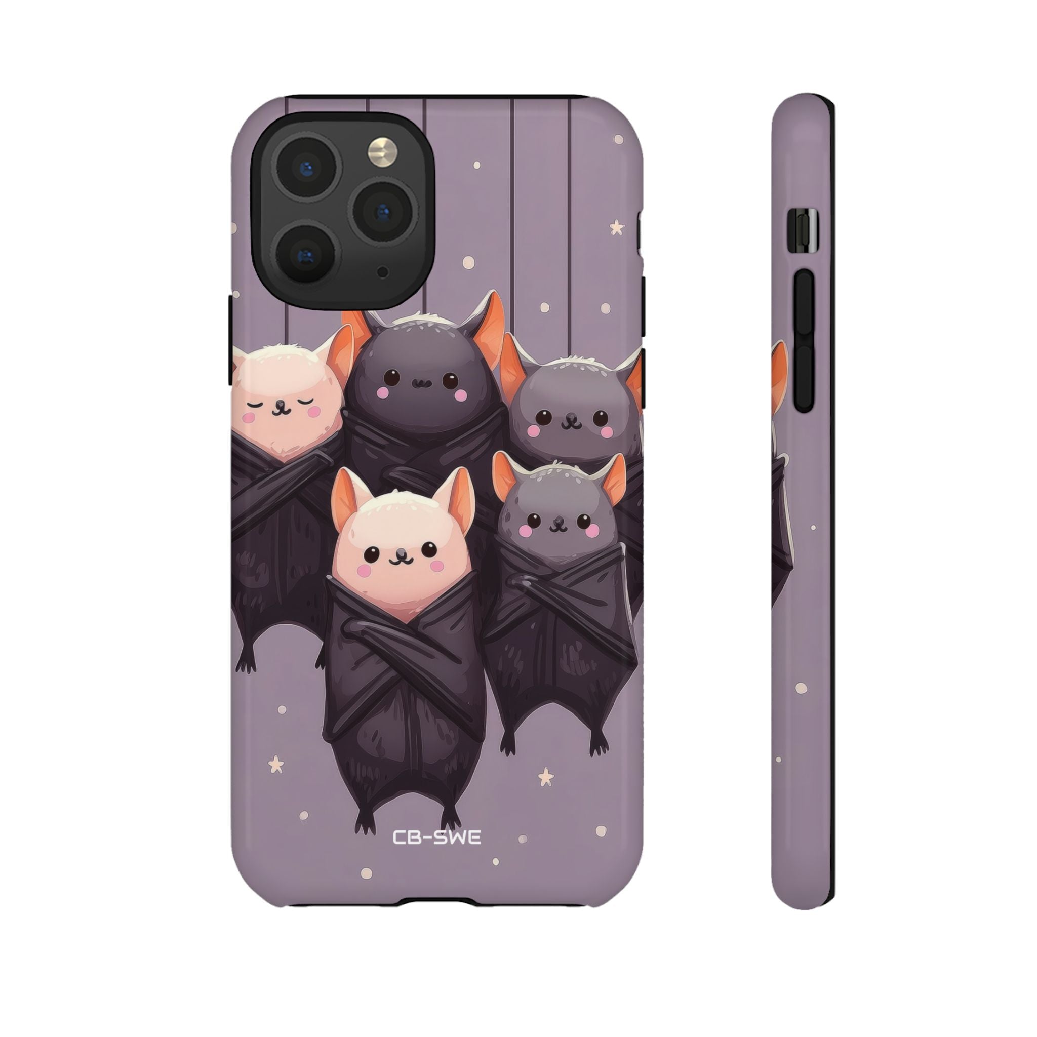 Playful Bats Hang - iPhone Case