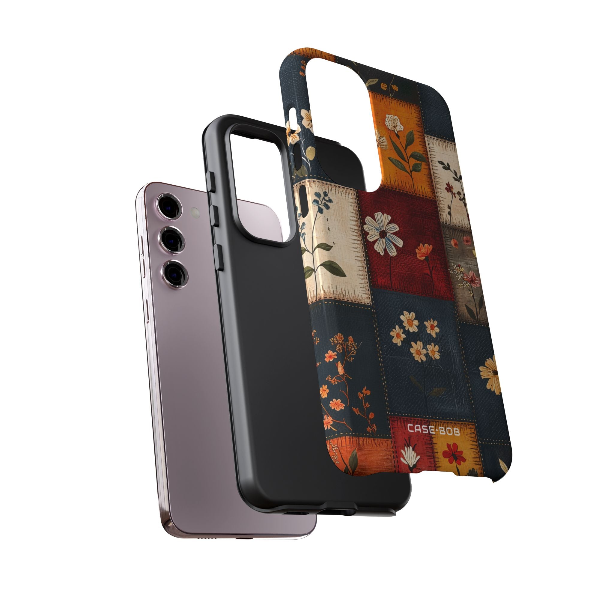 Patchwork Blooms Samsung S23 Plus Case - Tough