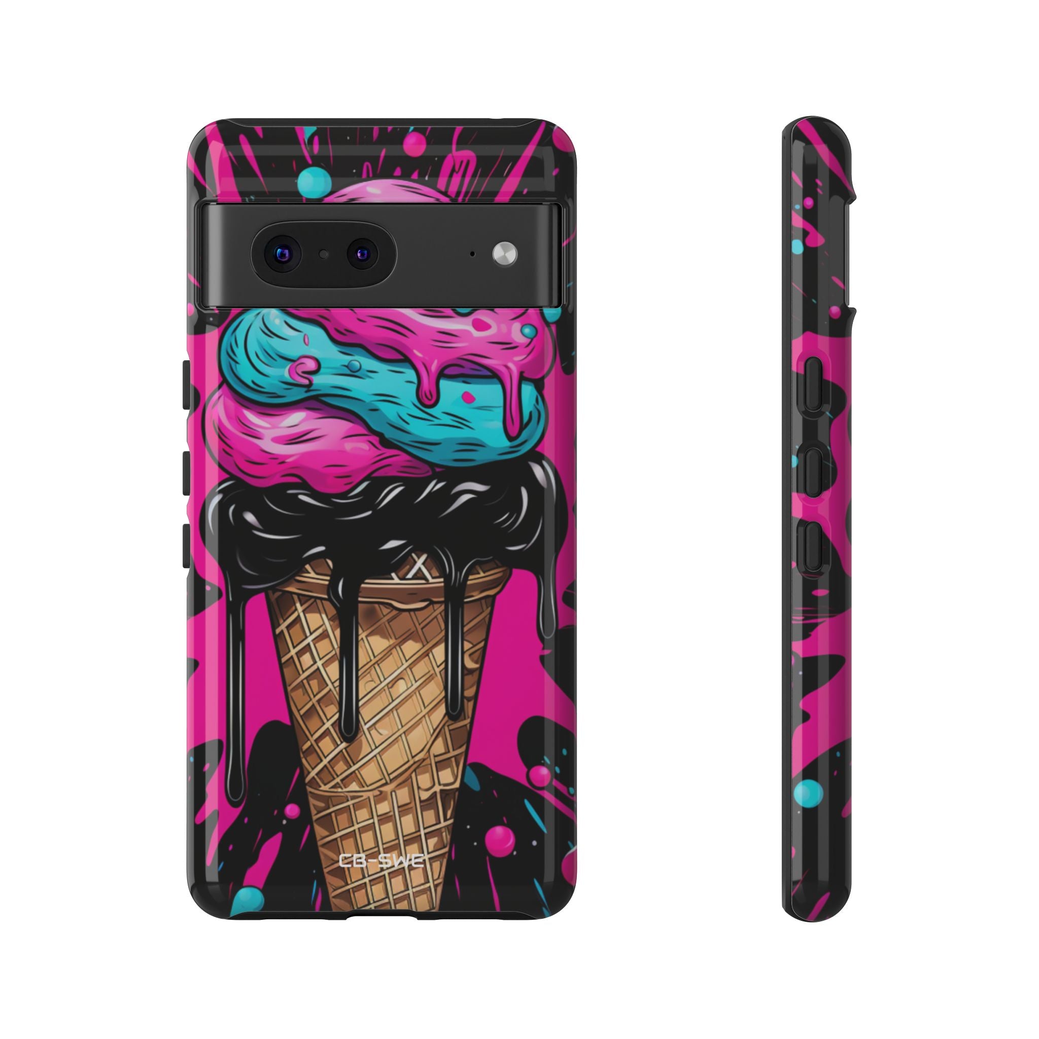 Neon Ice Cream Burst - Google Pixel Case