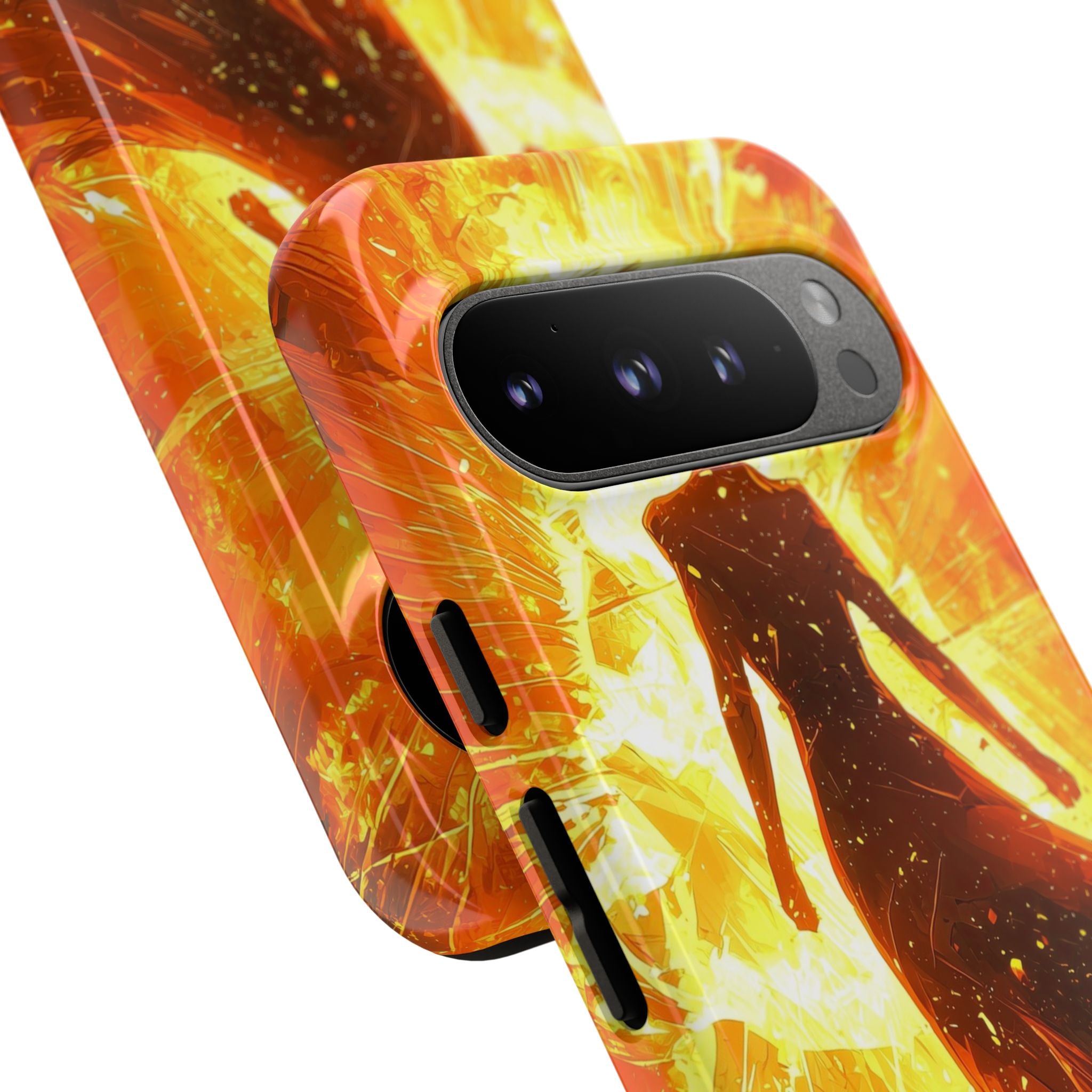 Fiery Energy Erupts - Google Pixel Case