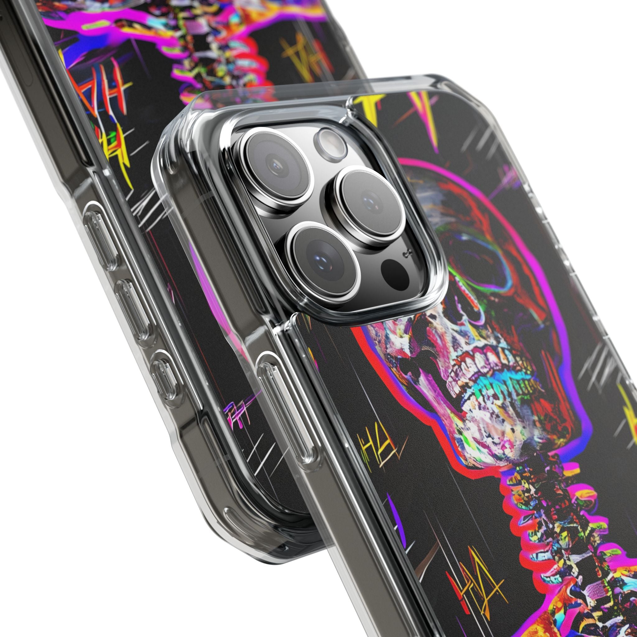 Neon Skeleton Laugh iPhone 16 Pro Max Case - Impact