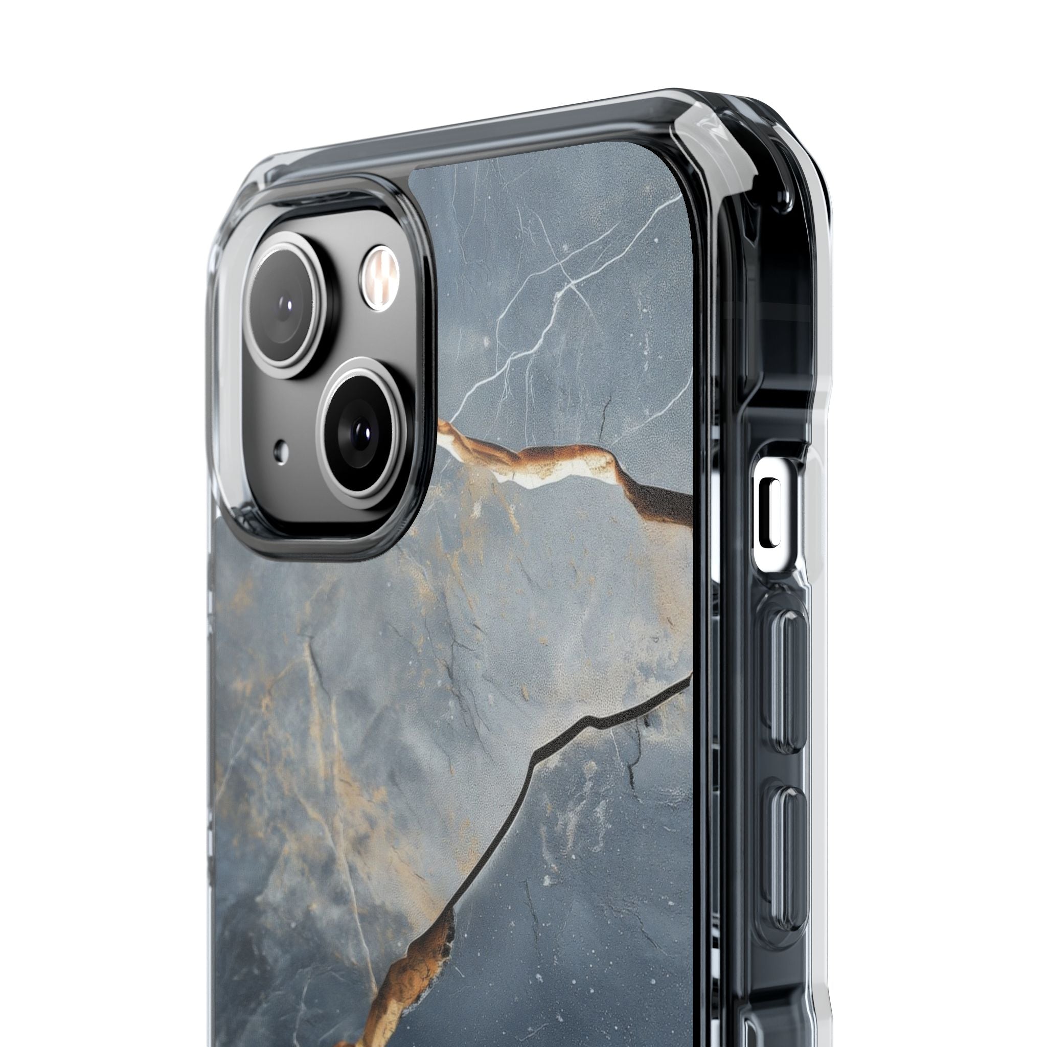 Jagged Vein Navy iPhone 14 Case - Impact