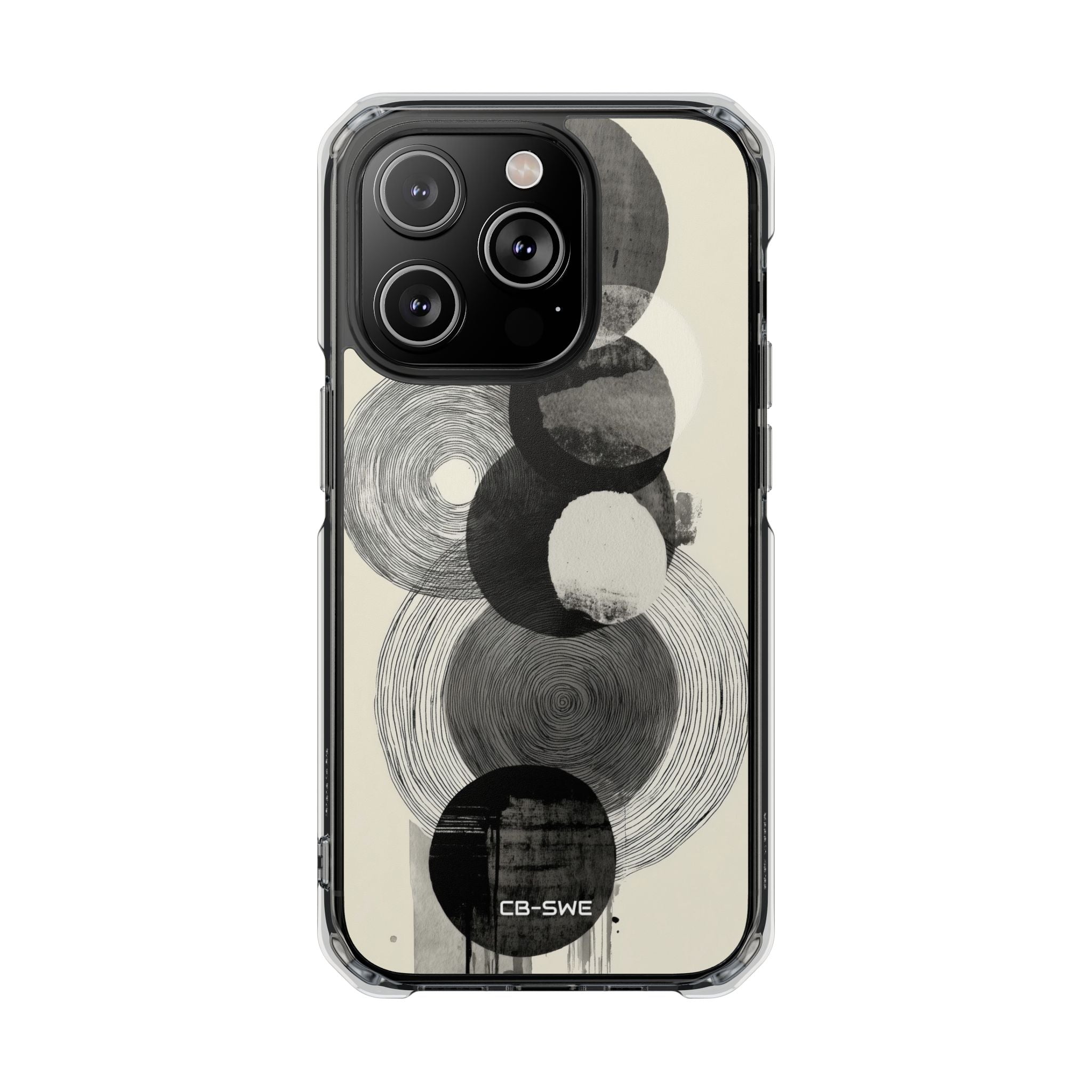 Circles Embrace Lines iPhone Case - Impact