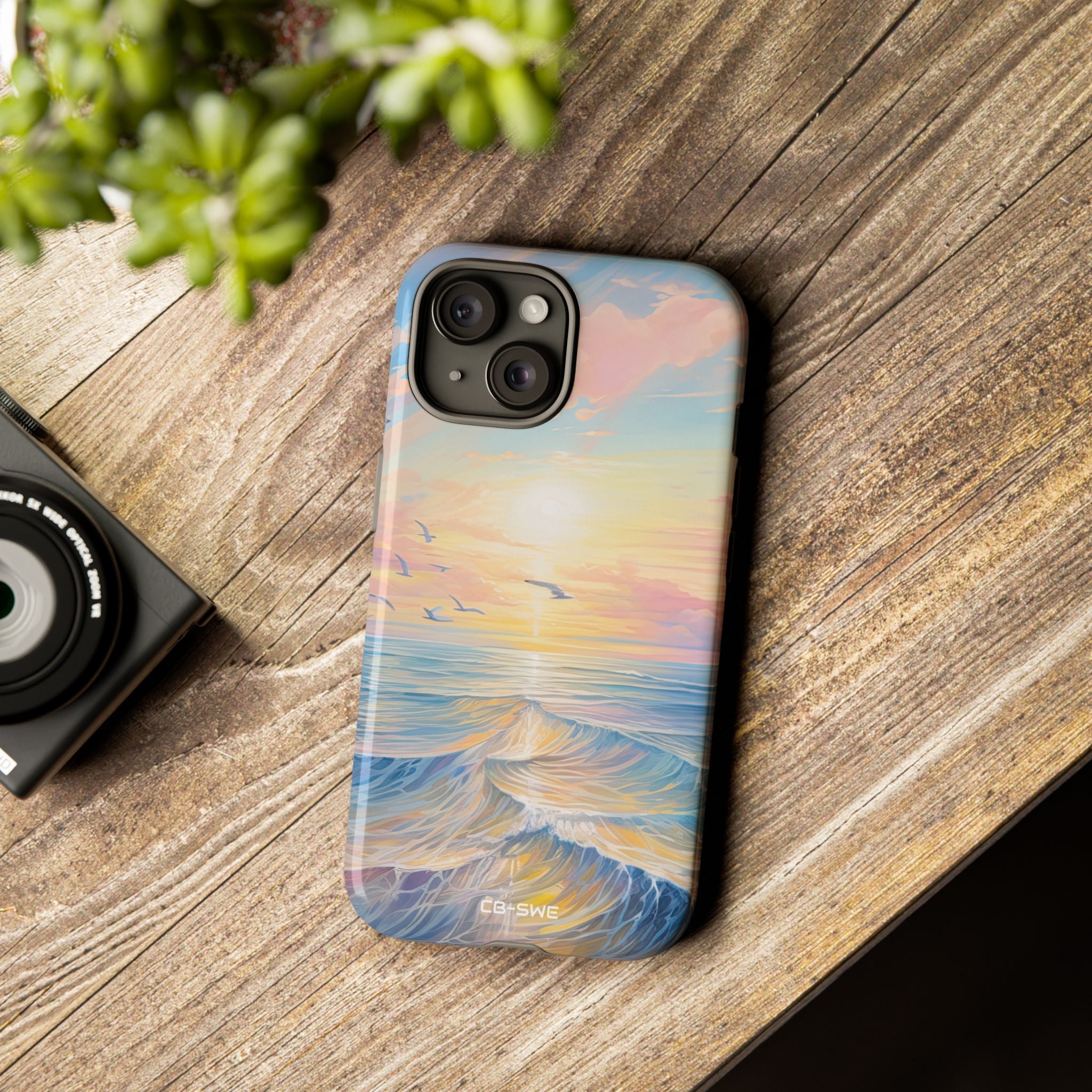 Gentle Waves Embrace - iPhone Case