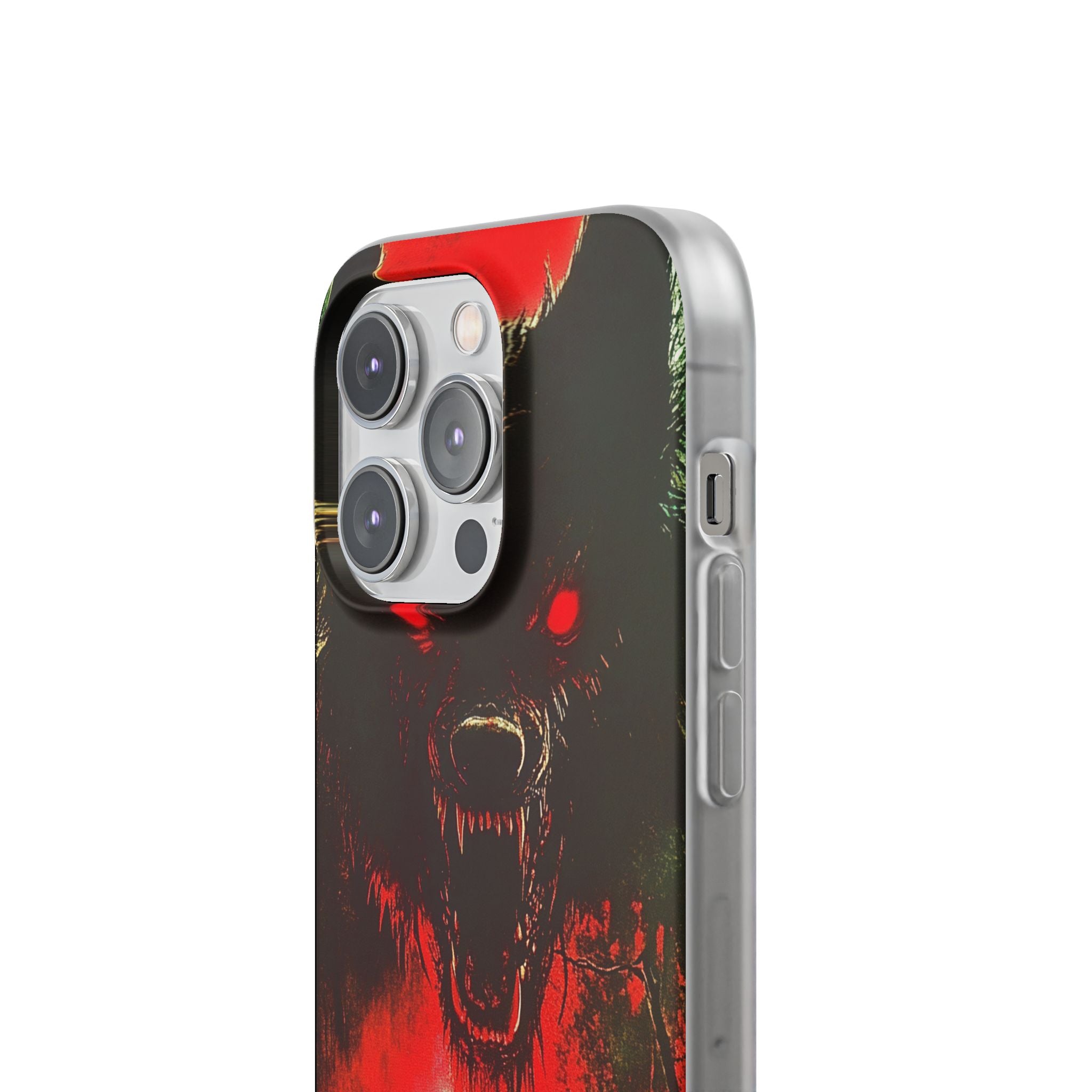 Crimson Wolf iPhone 14 Pro Case - Soft