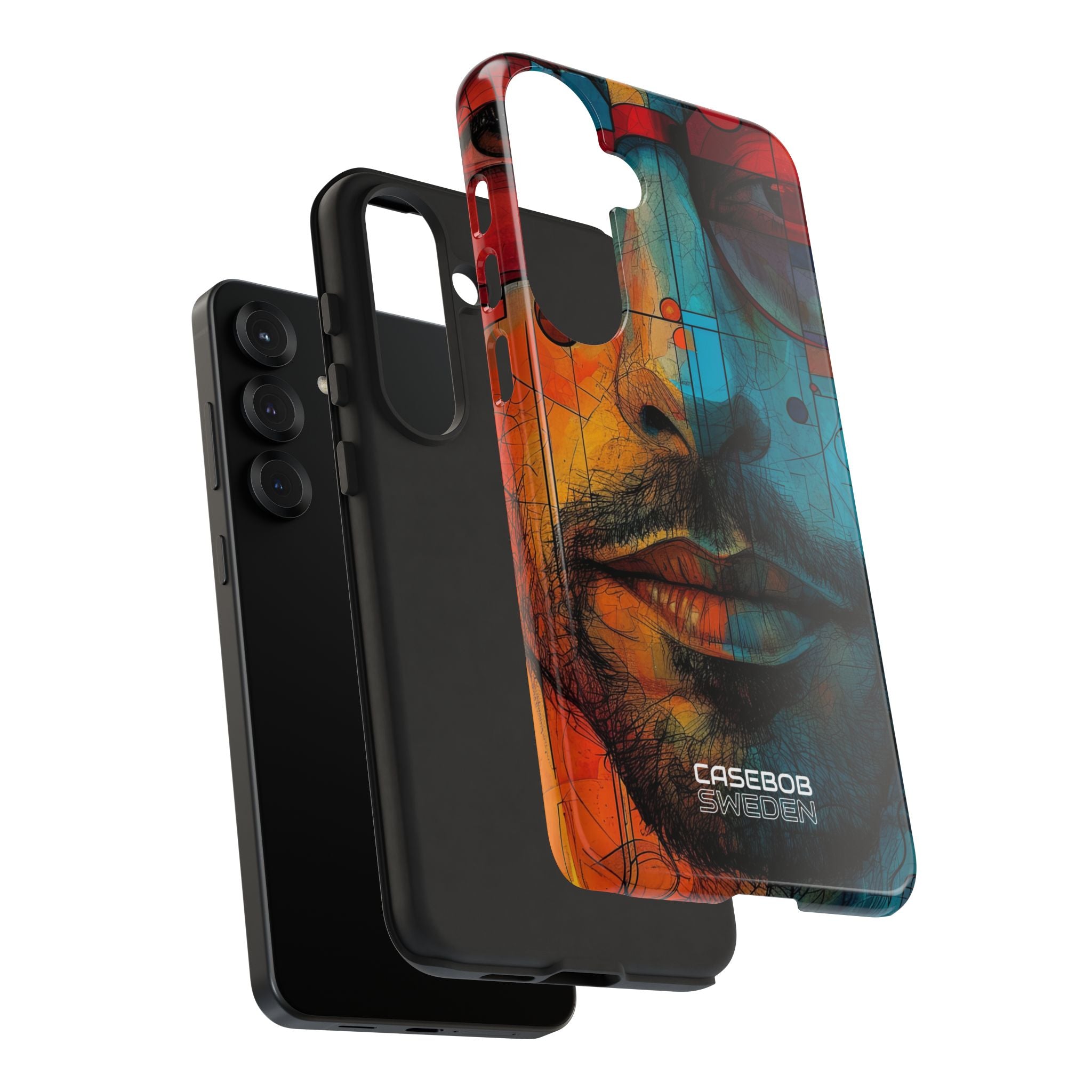 Cubistische Brillen Gezicht Samsung S25 - Tough
