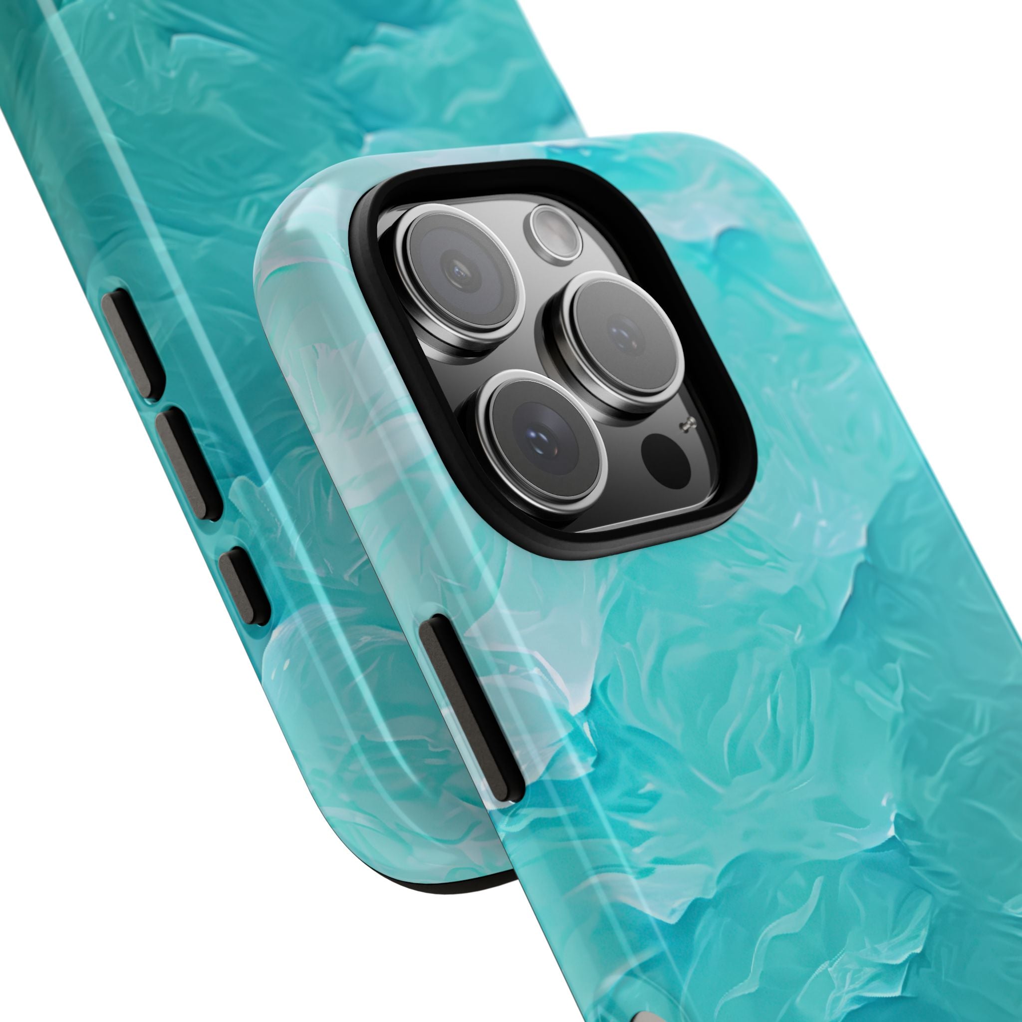 Soothing Aqua Currents iPhone 16 - Tough