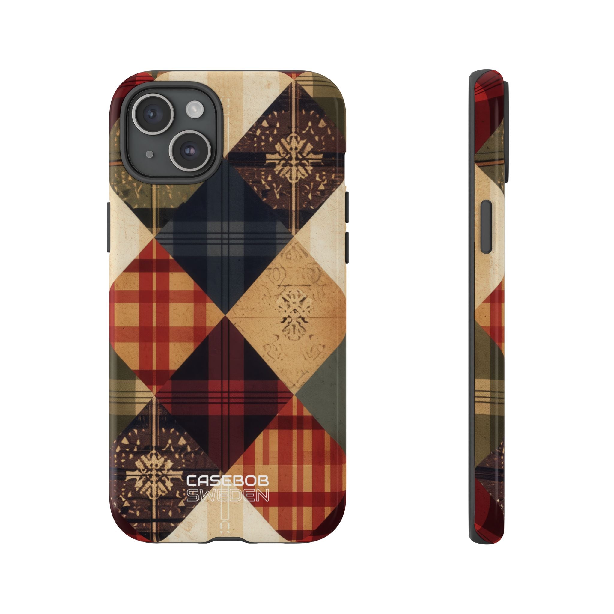 Rustik Quilt Charm iPhone 15 - Tough