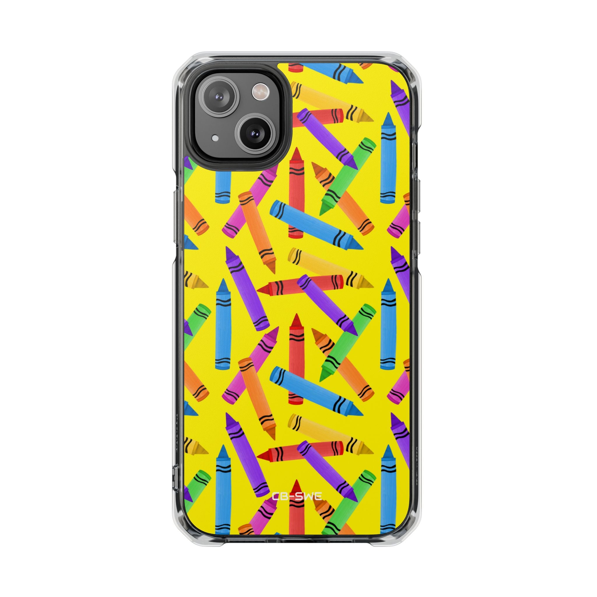 Crayons Scatter Playfully iPhone Case - Impact