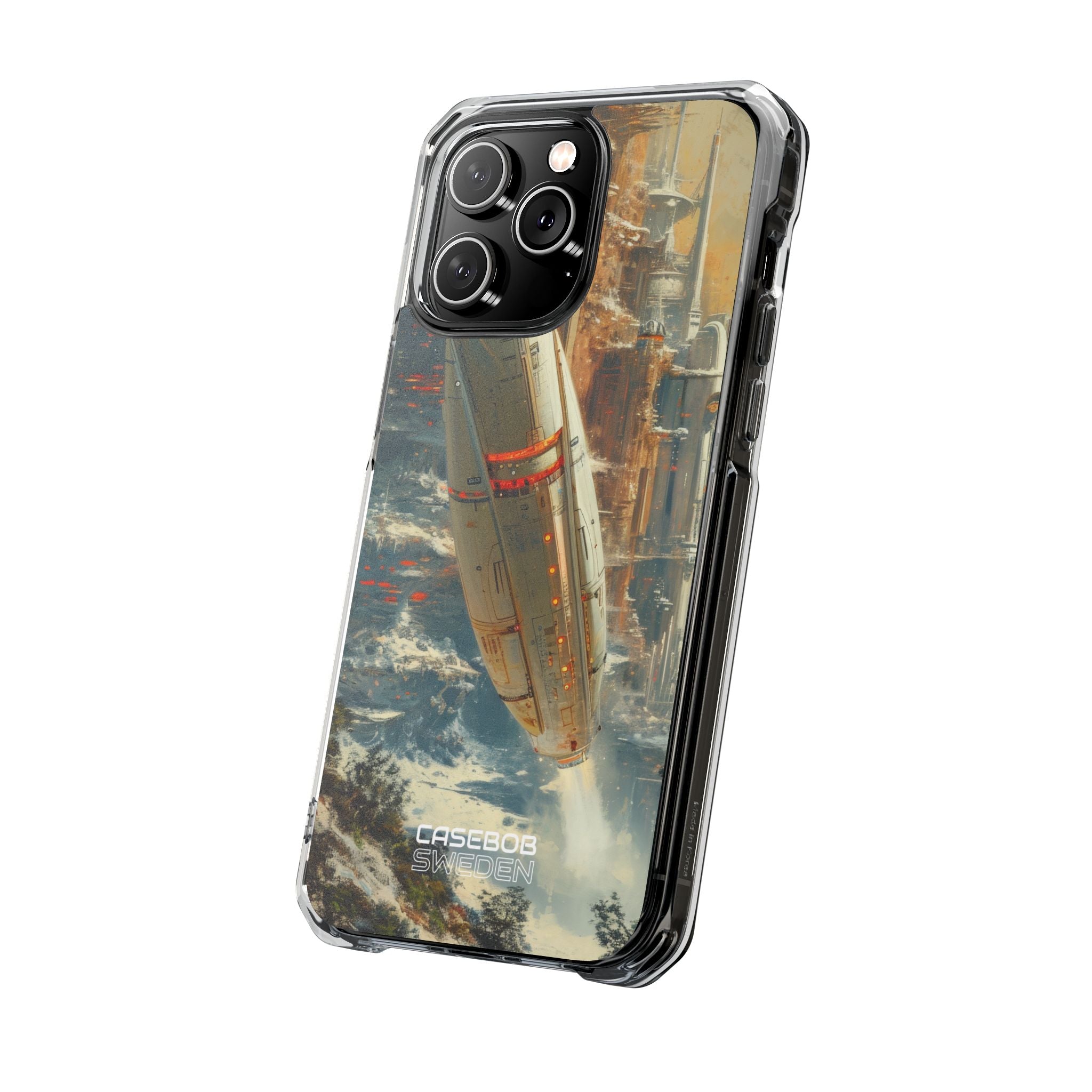Futuristic Forest Voyage iPhone 14 - Impact Clear+