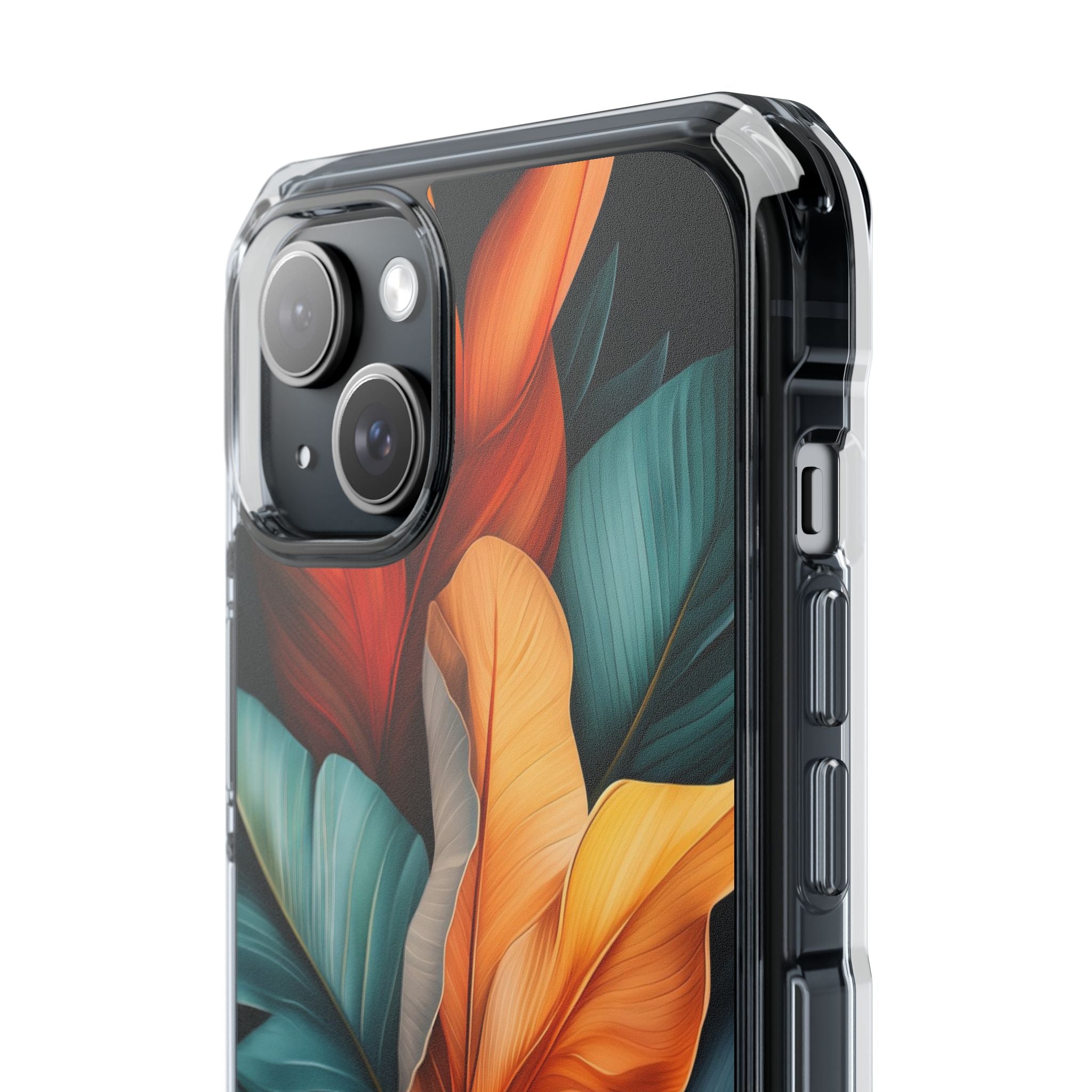 Tropical Leafburst iPhone 15 Plus Case - Impact