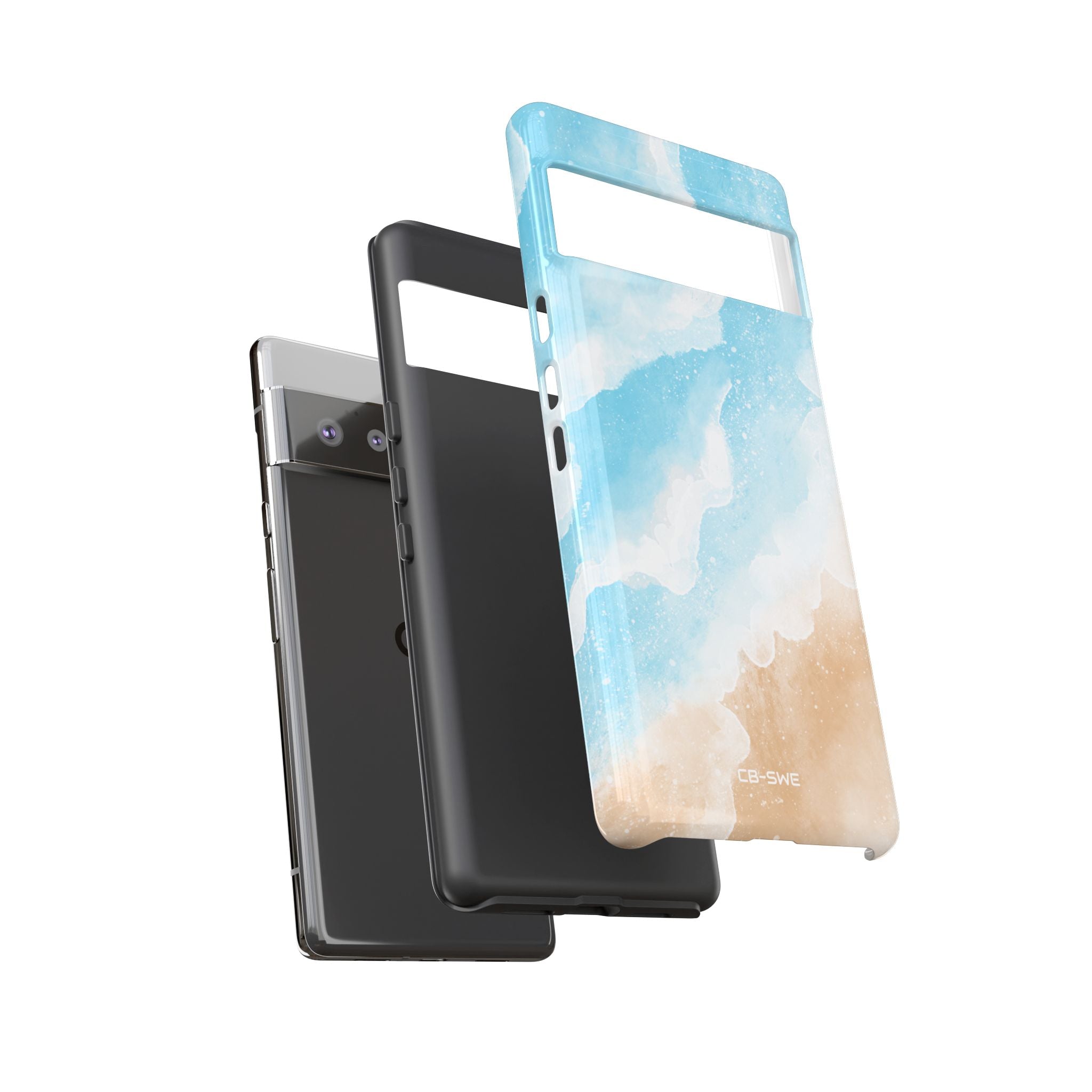 Serene Coastal Whispers - Google Pixel Case