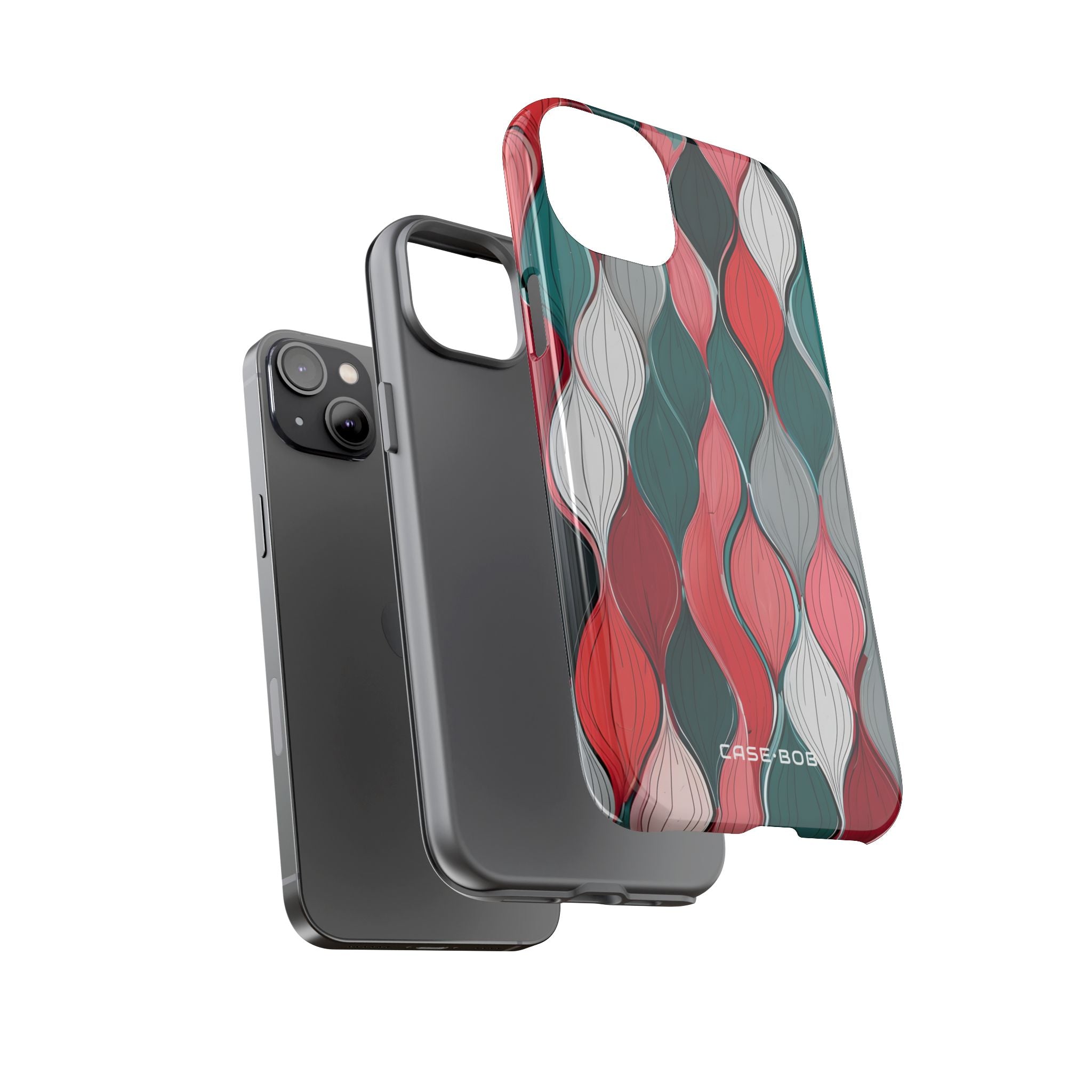Leaf Cascade Teal iPhone 14 Plus Case - Tough