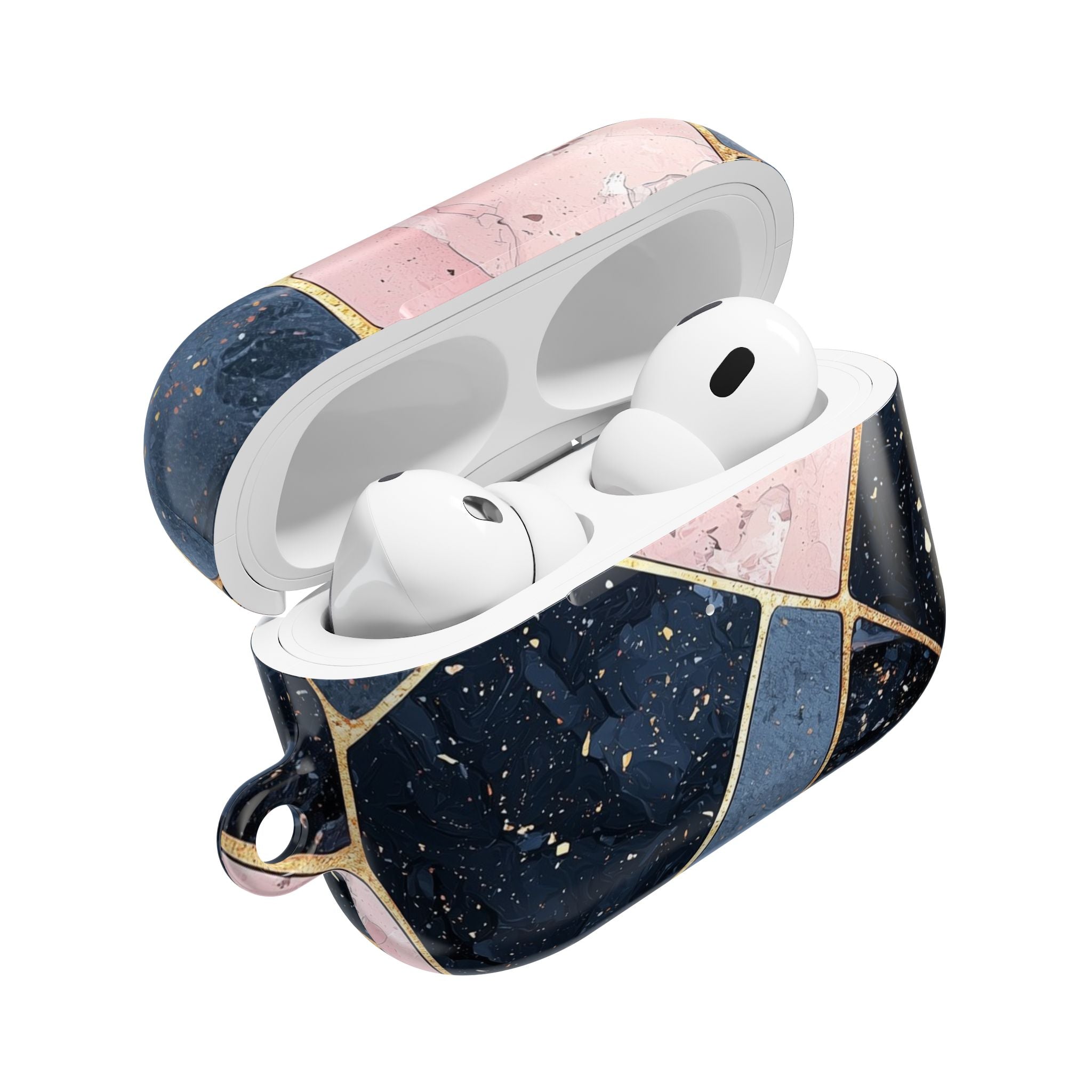 Golden Mosaic Navy - AirPods Case