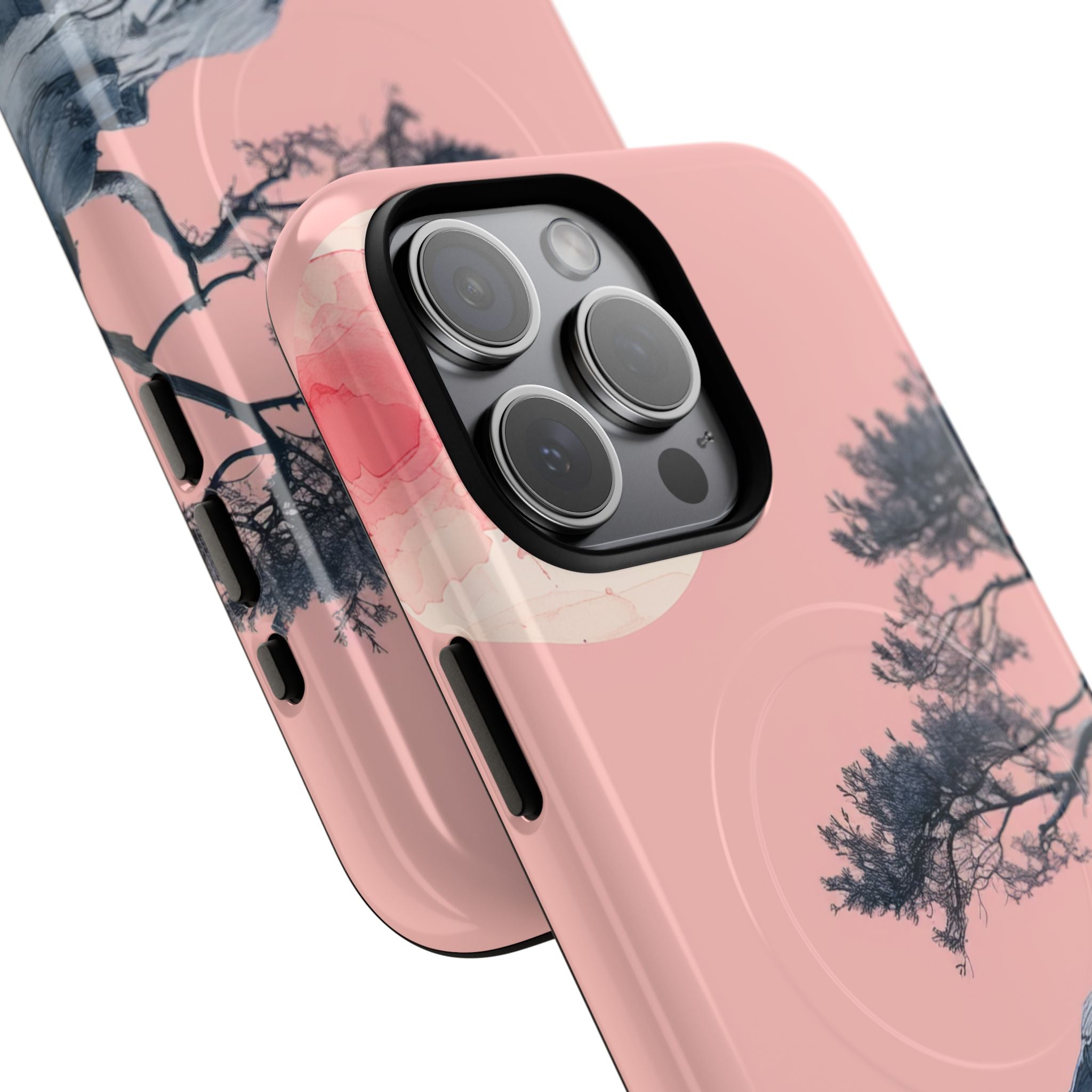 Solitudine sulla scogliera rosa iPhone 15 - Tough+