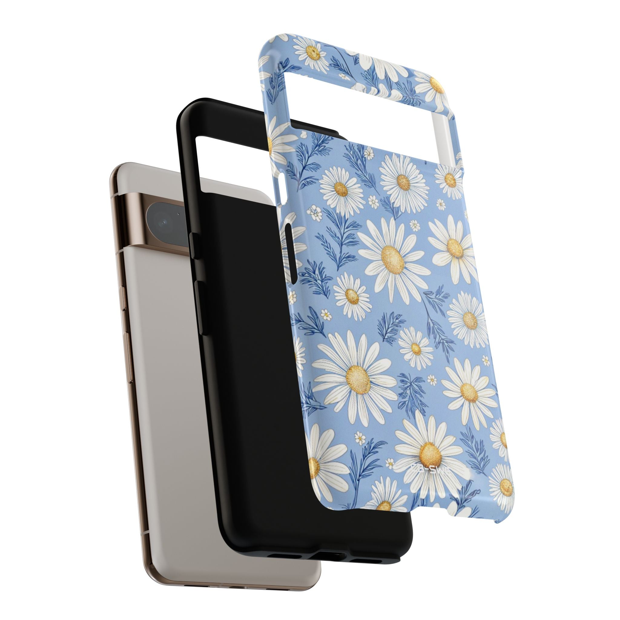 Daisies On Blue - Google Pixel Case