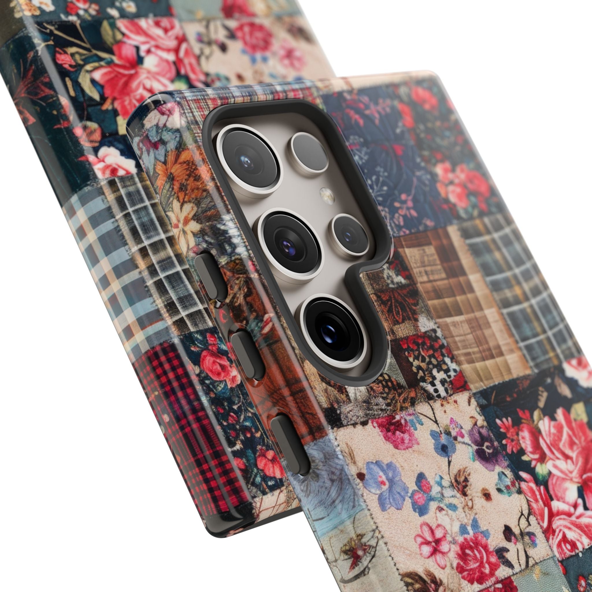 Patchwork Floral Quilt Samsung S24 - Tough