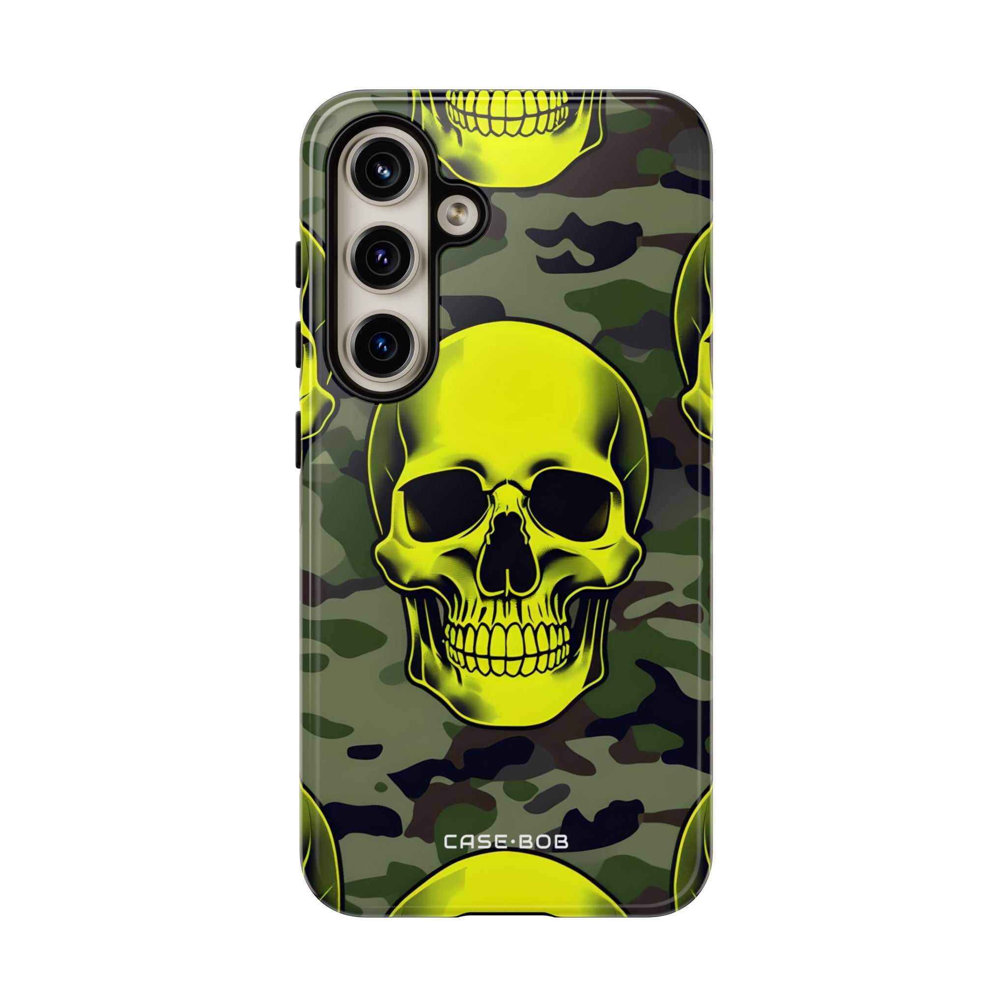 Neon Skull Camo Samsung S24 Case - Tough