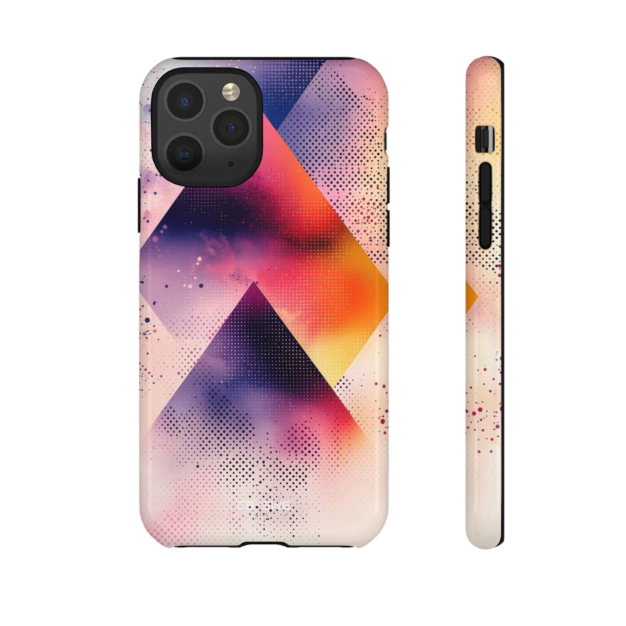 Vivid Triangles Ascend - iPhone Case