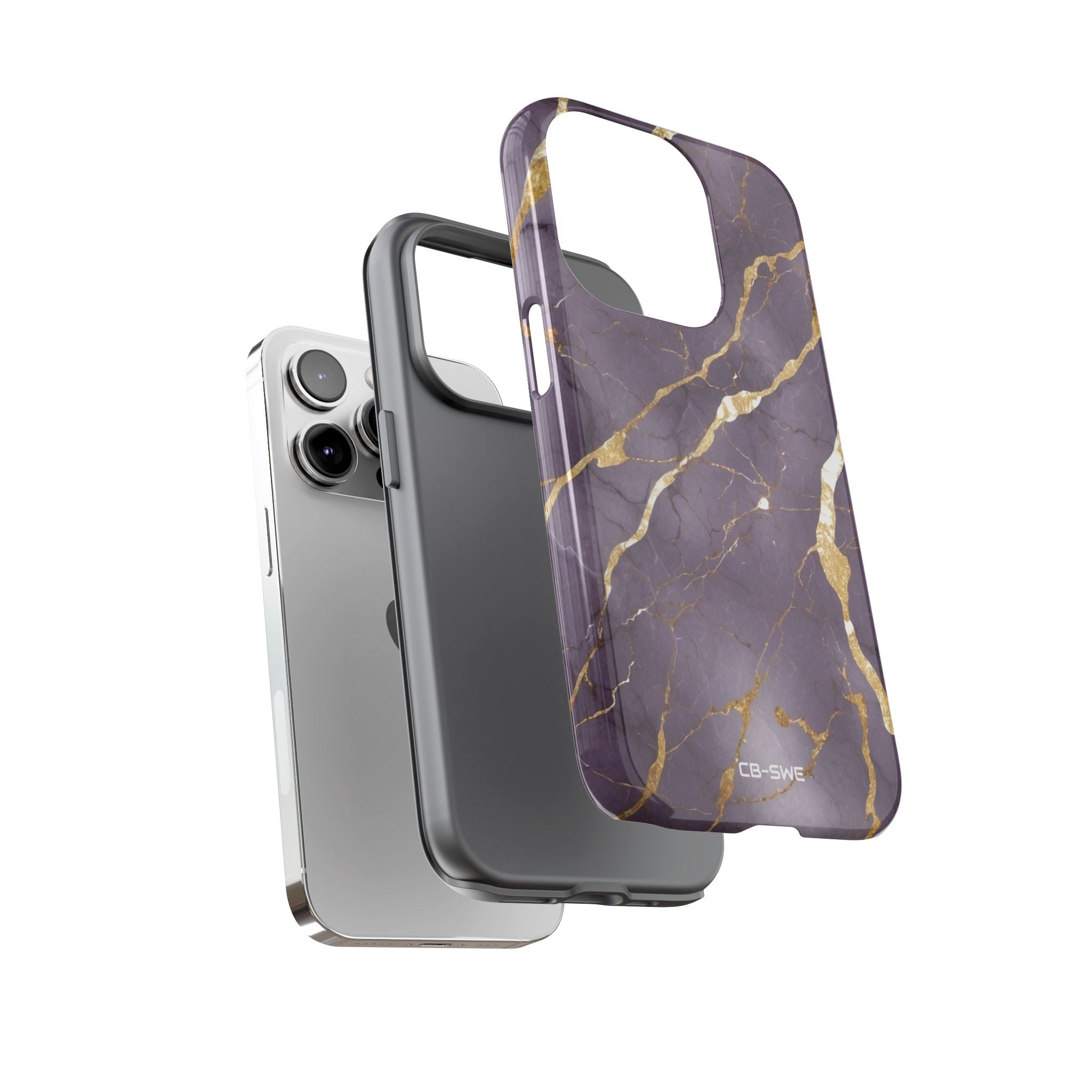 Golden Veins Flowing - iPhone Case