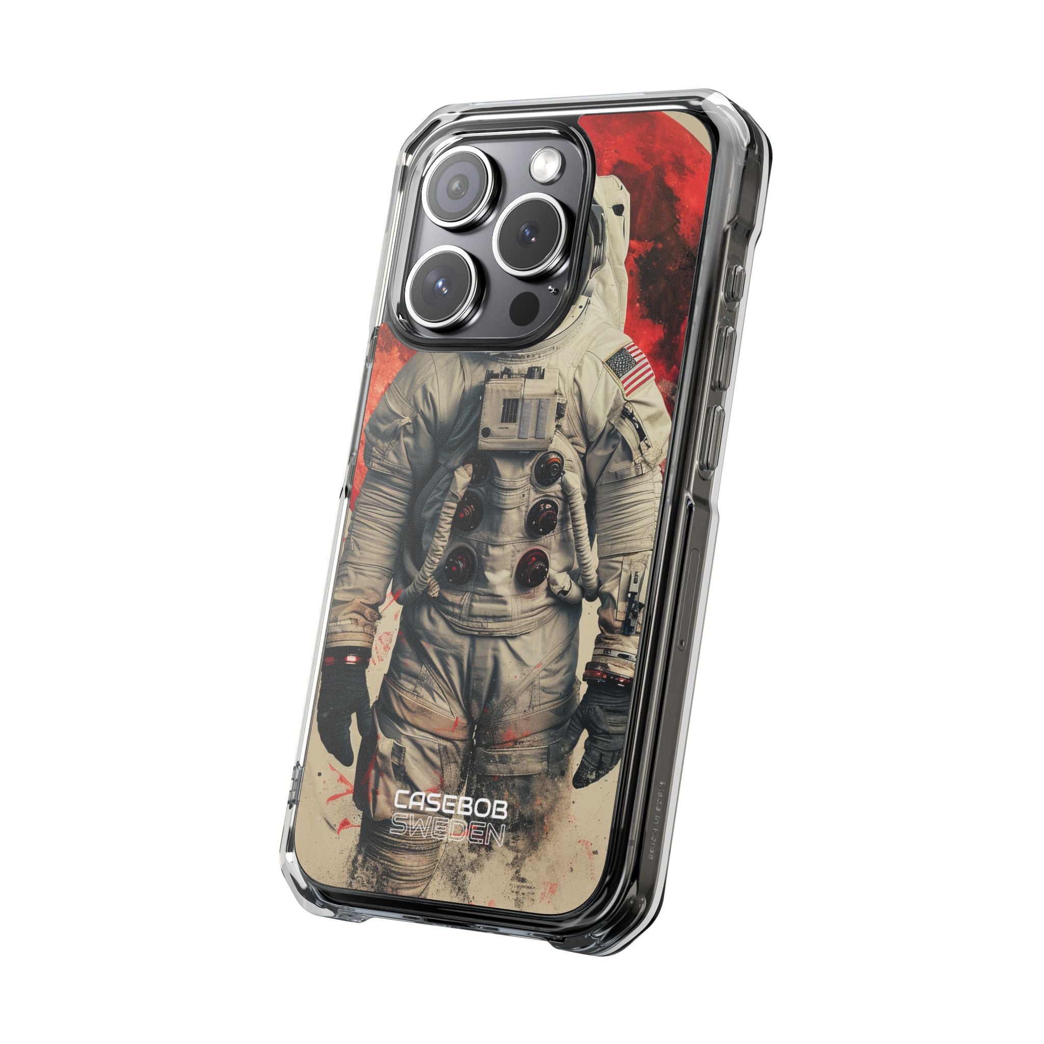 Crimson Spacewalk Dream iPhone 15 - Impact Clear+