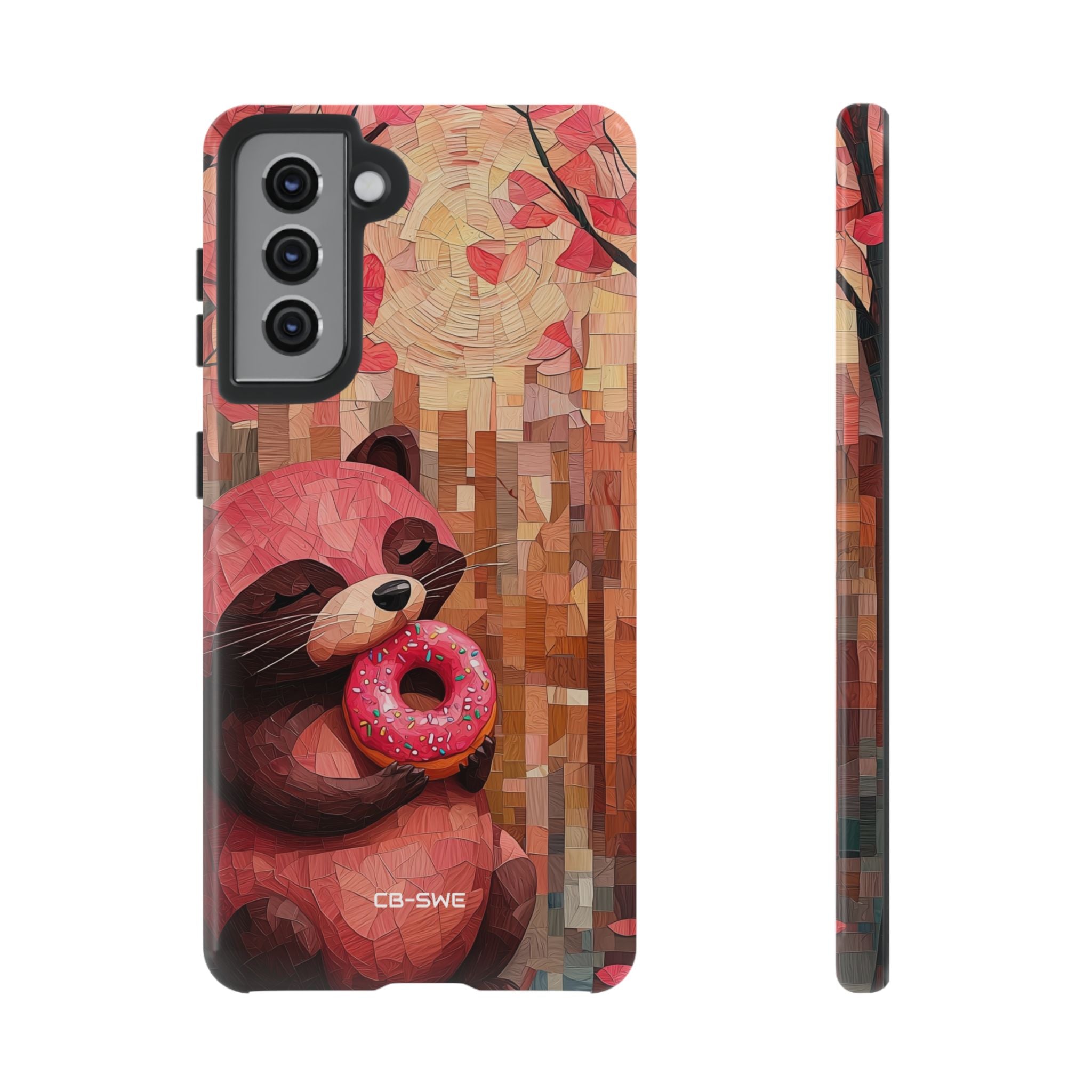 Raccoon Holds Donut - Samsung Case