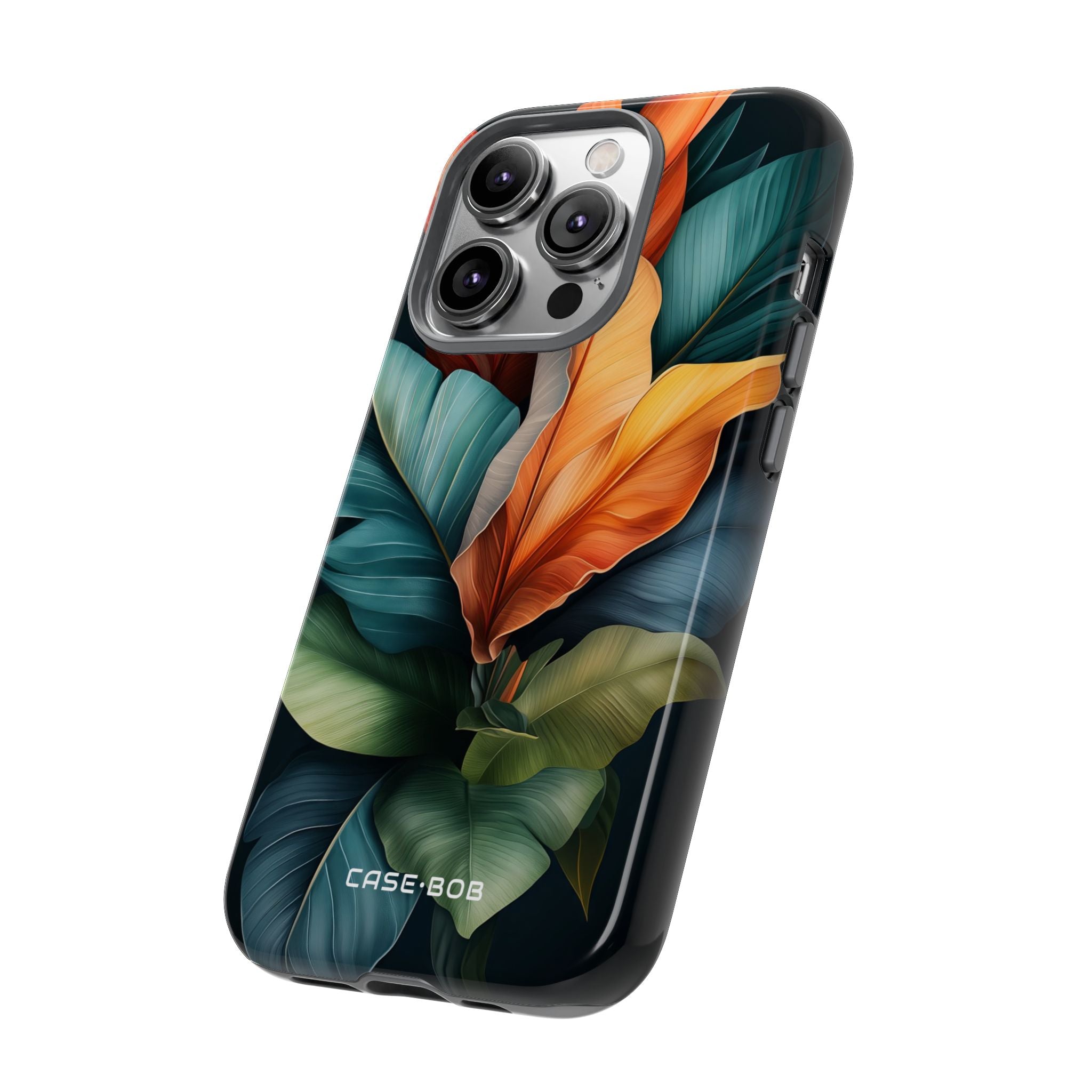 Tropical Leafburst iPhone 14 Pro Case - Tough