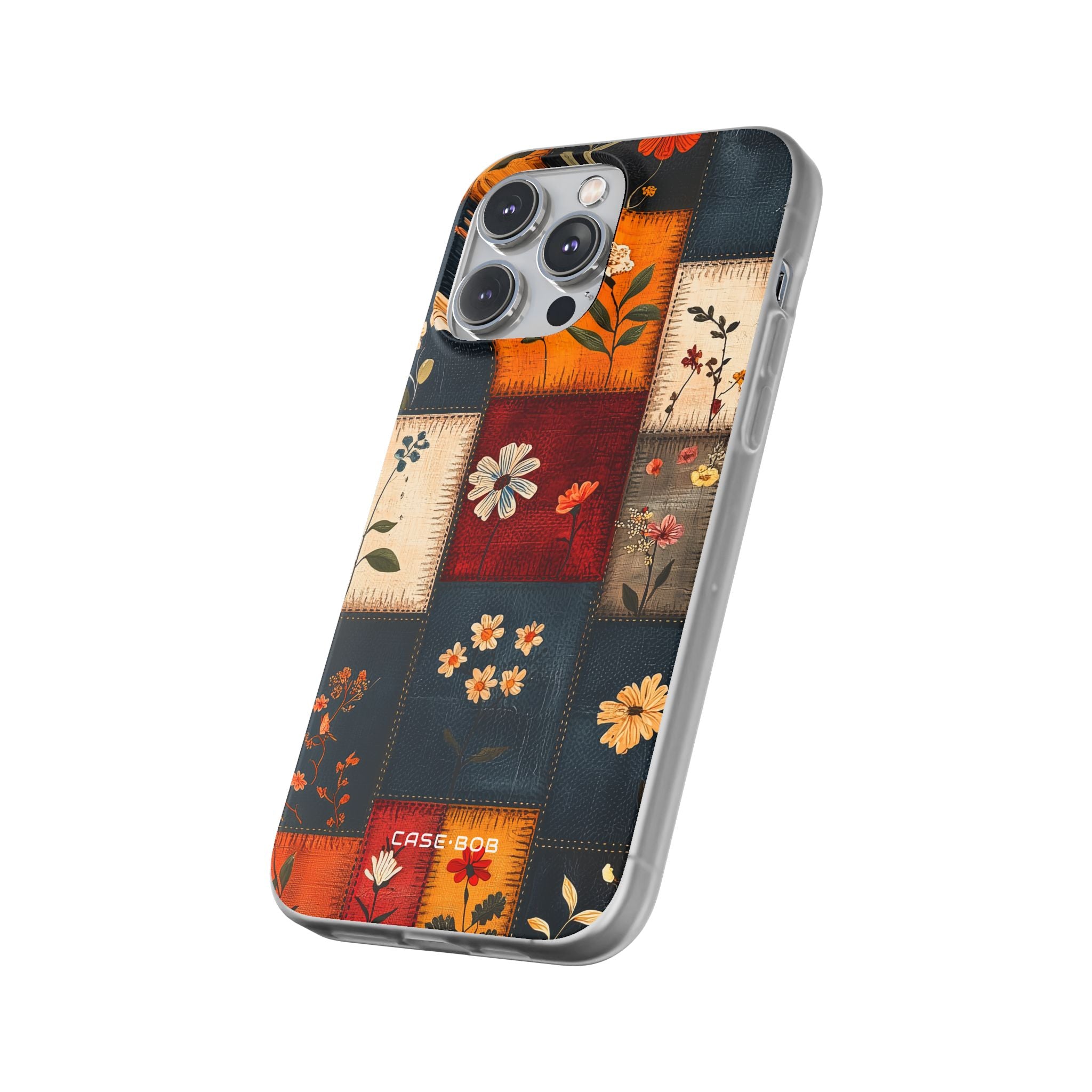 Patchwork Blooms iPhone 14 Pro Max Case - Soft