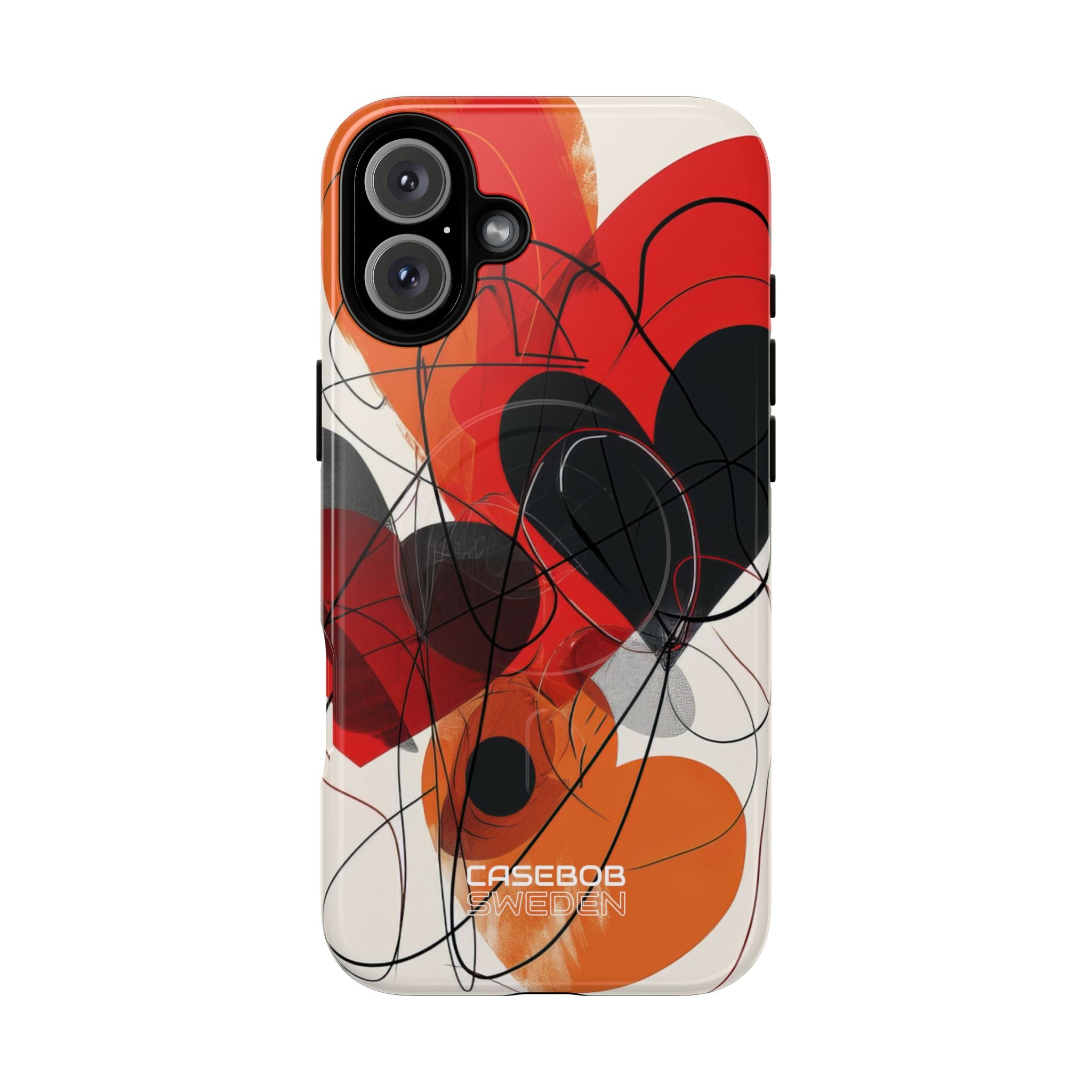 Crimson Motion Flow iPhone 16 - Tough+