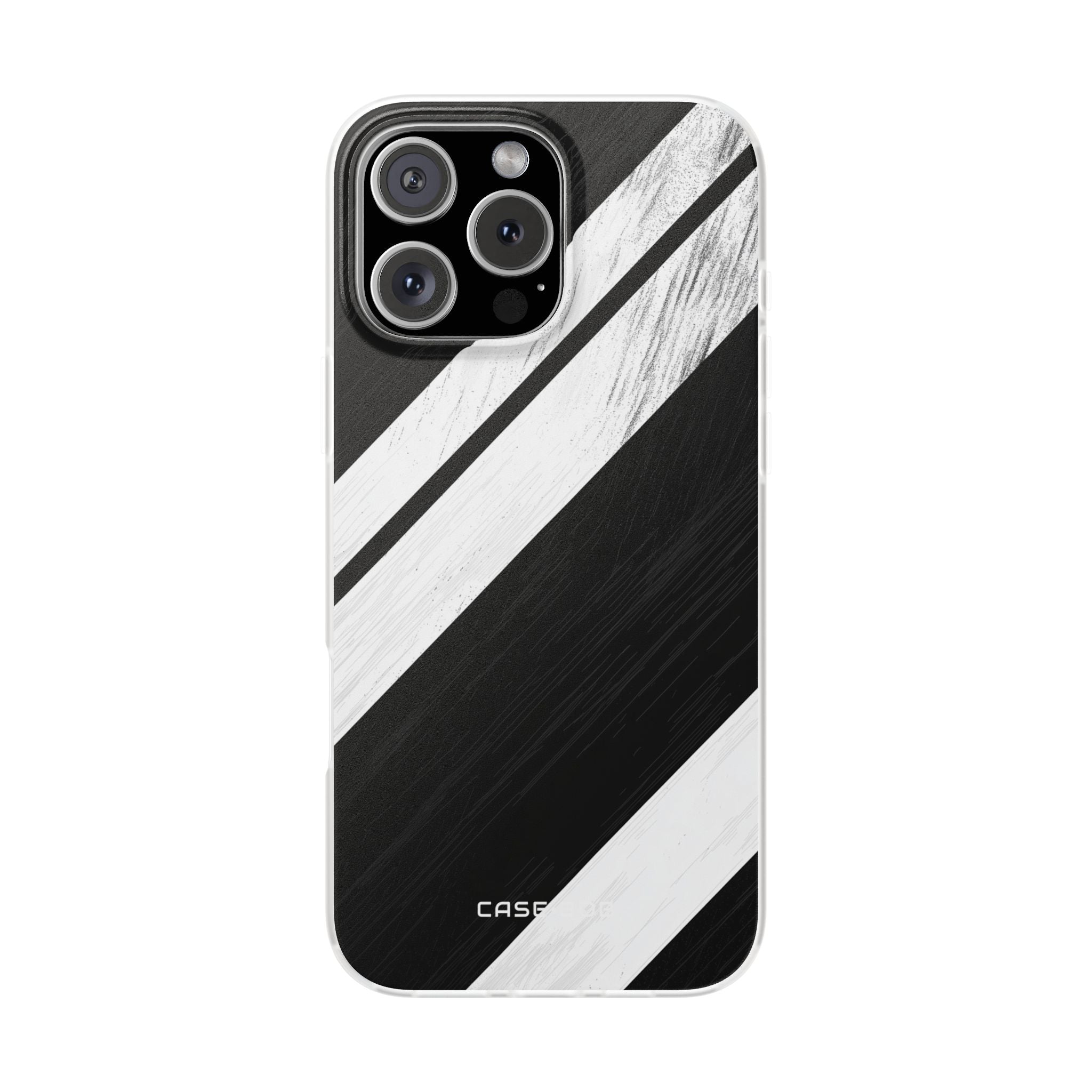 Distressed Stripe Motion iPhone 16 Pro Max Case - Soft