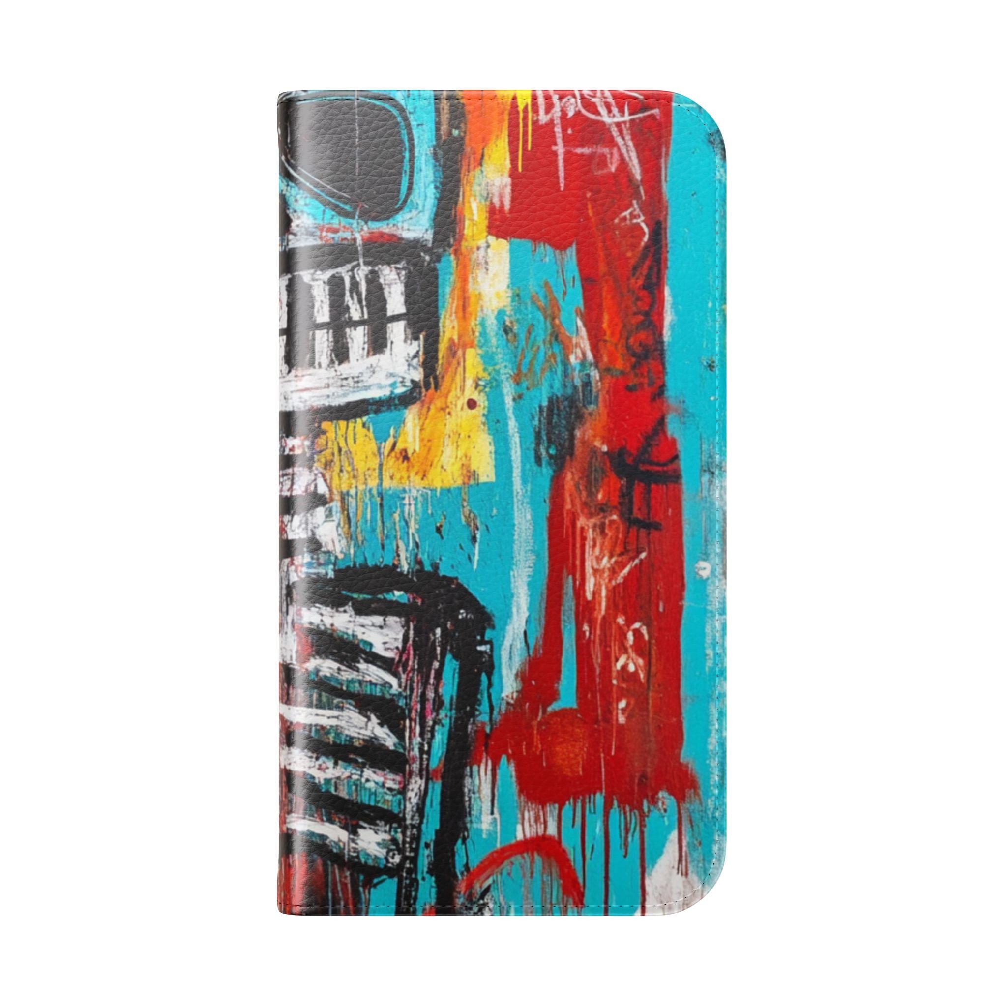 Neon Skull Chaos - iPhone 15 Pro Case - Wallet