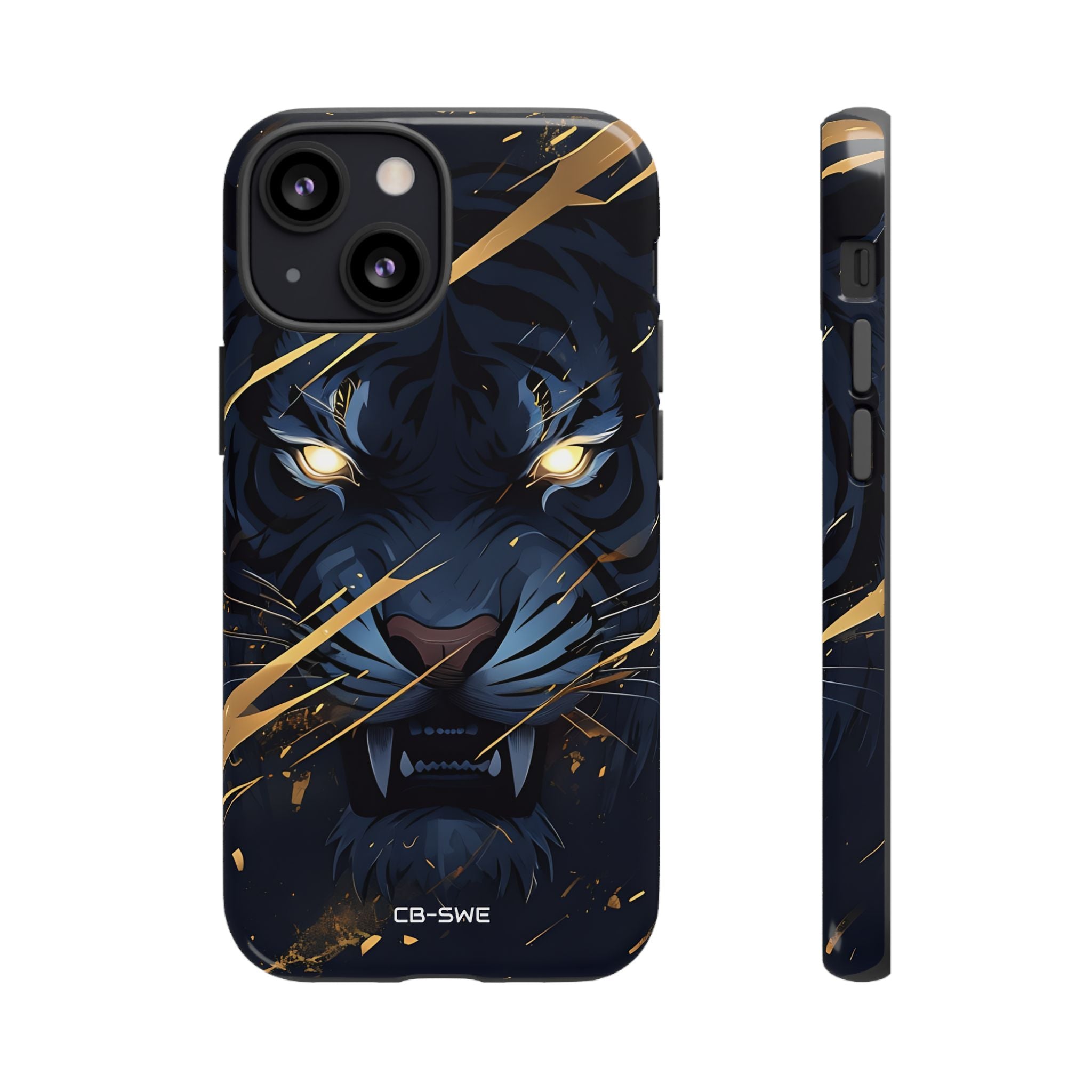 Tiger's Glowing Gaze - iPhone Case