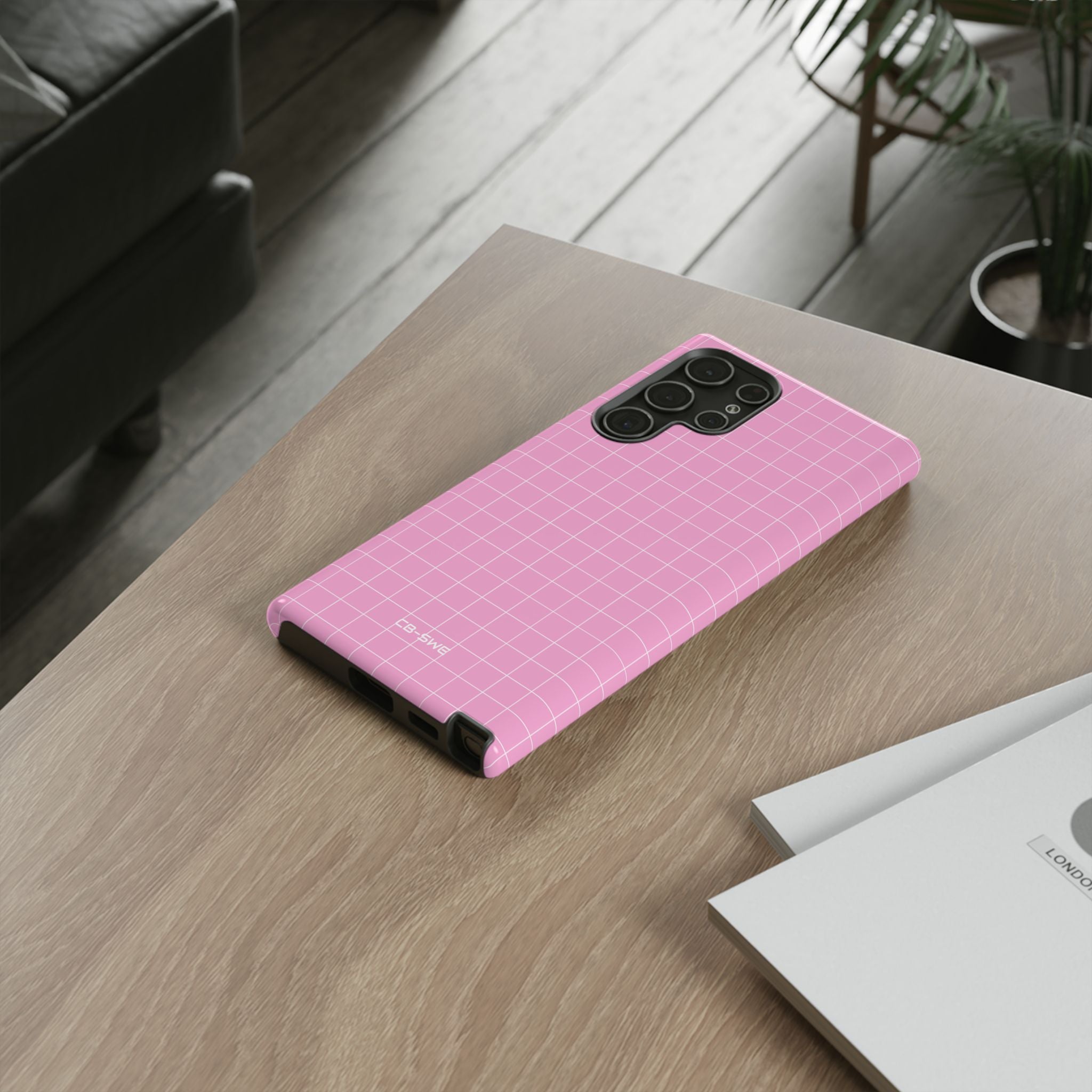 Pink Squares Align - Samsung Case