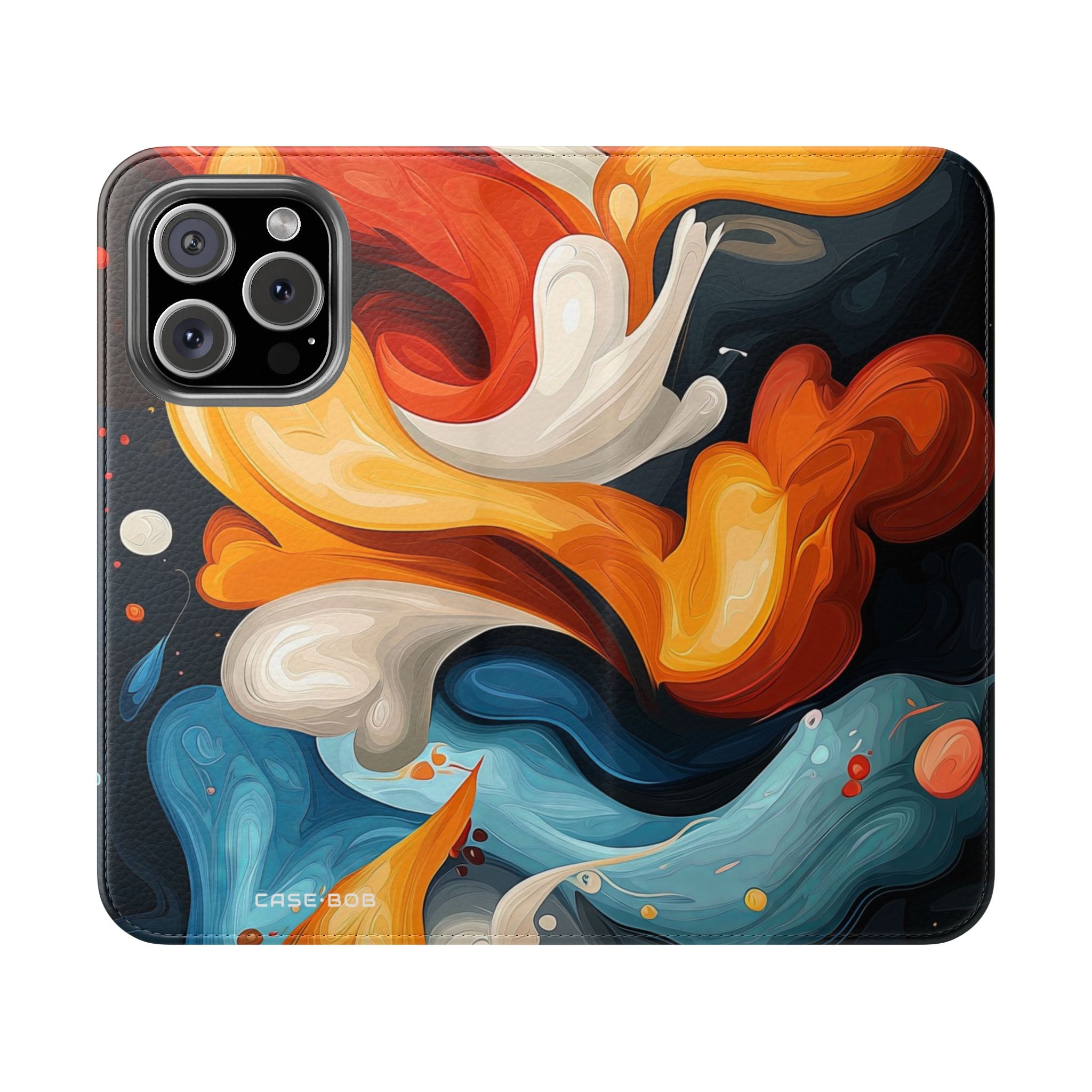 Fiery Swirl - iPhone 16 Pro Case - Wallet