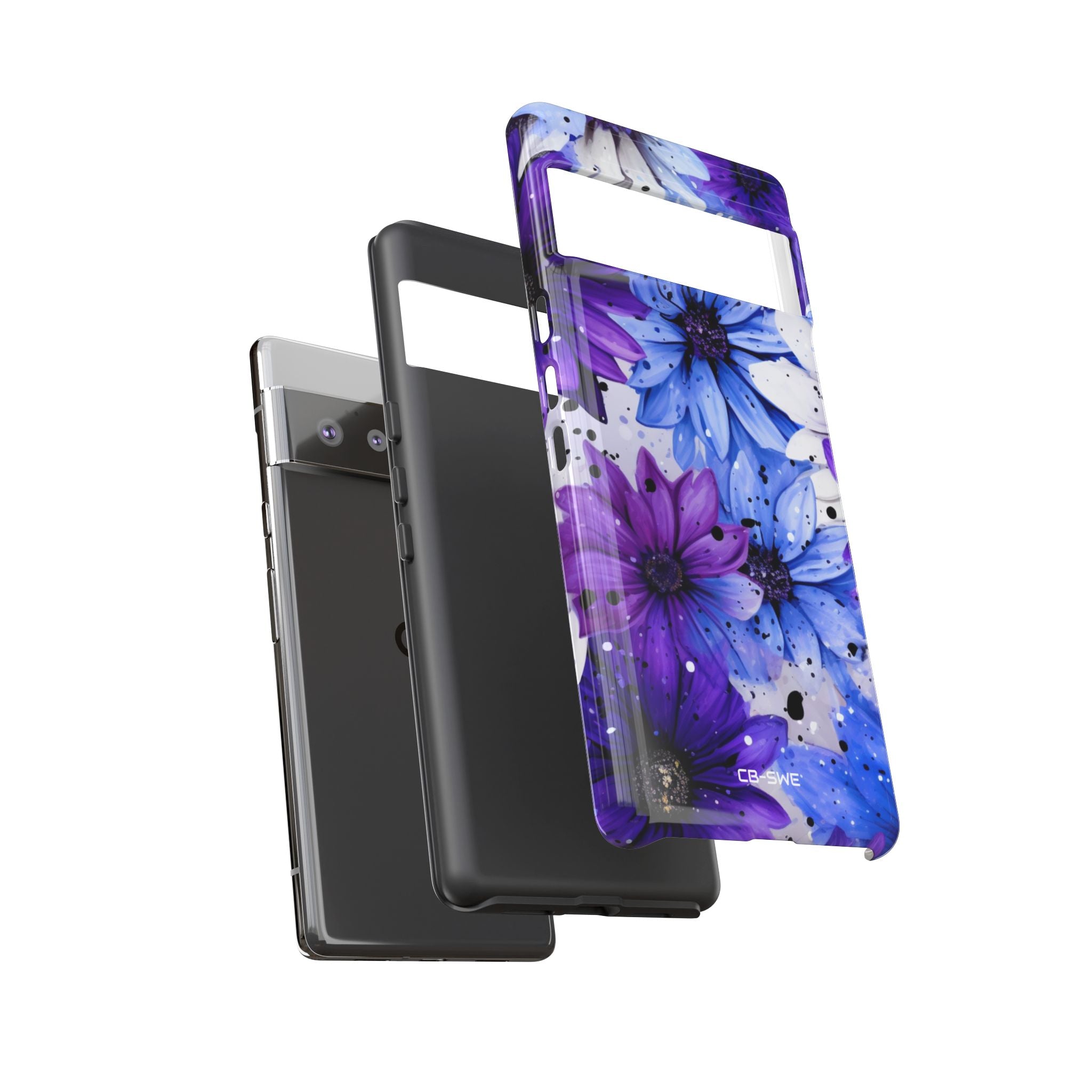 Vivid Splattered Blooms - Google Pixel Case