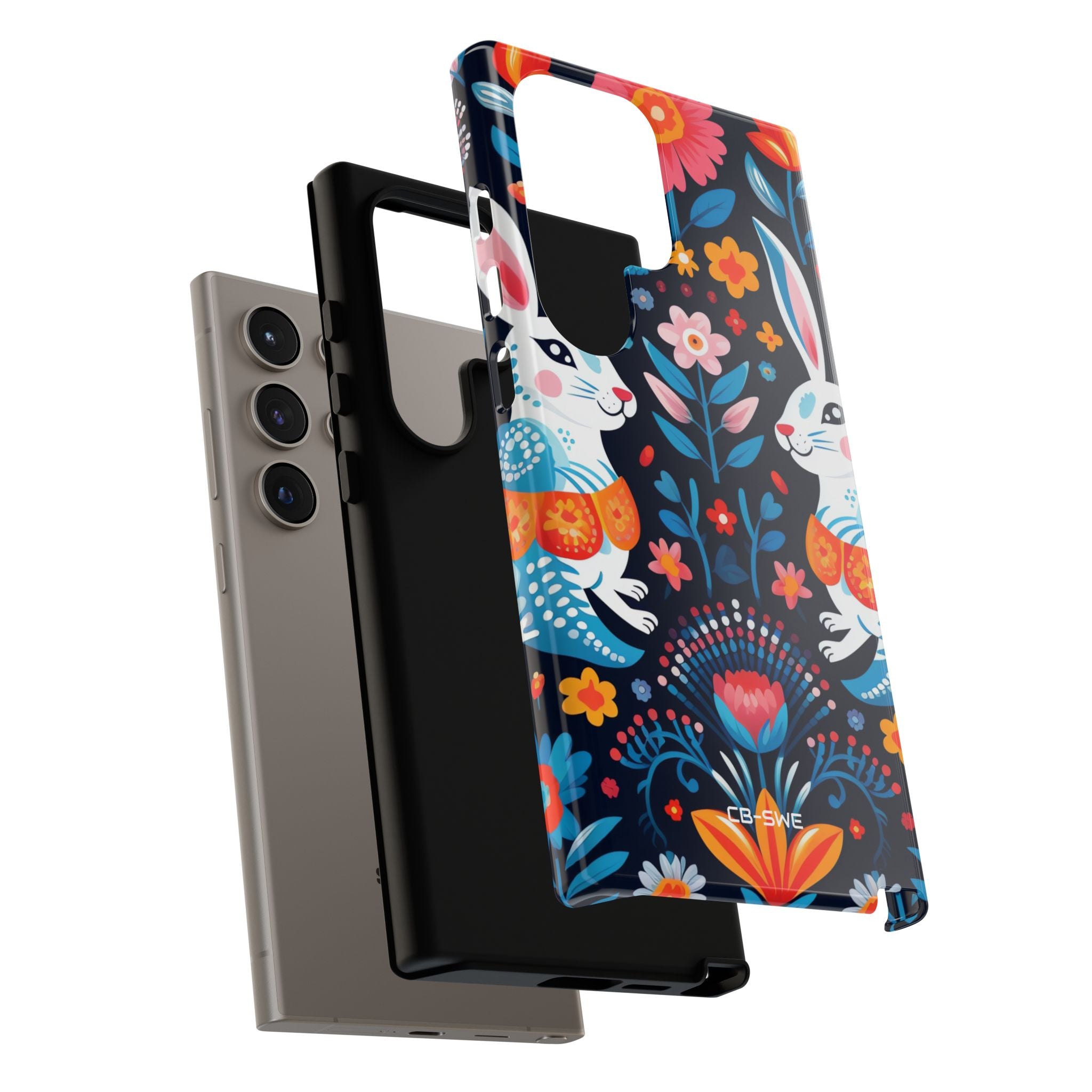 Bunnies Hop Flowers - Samsung Case