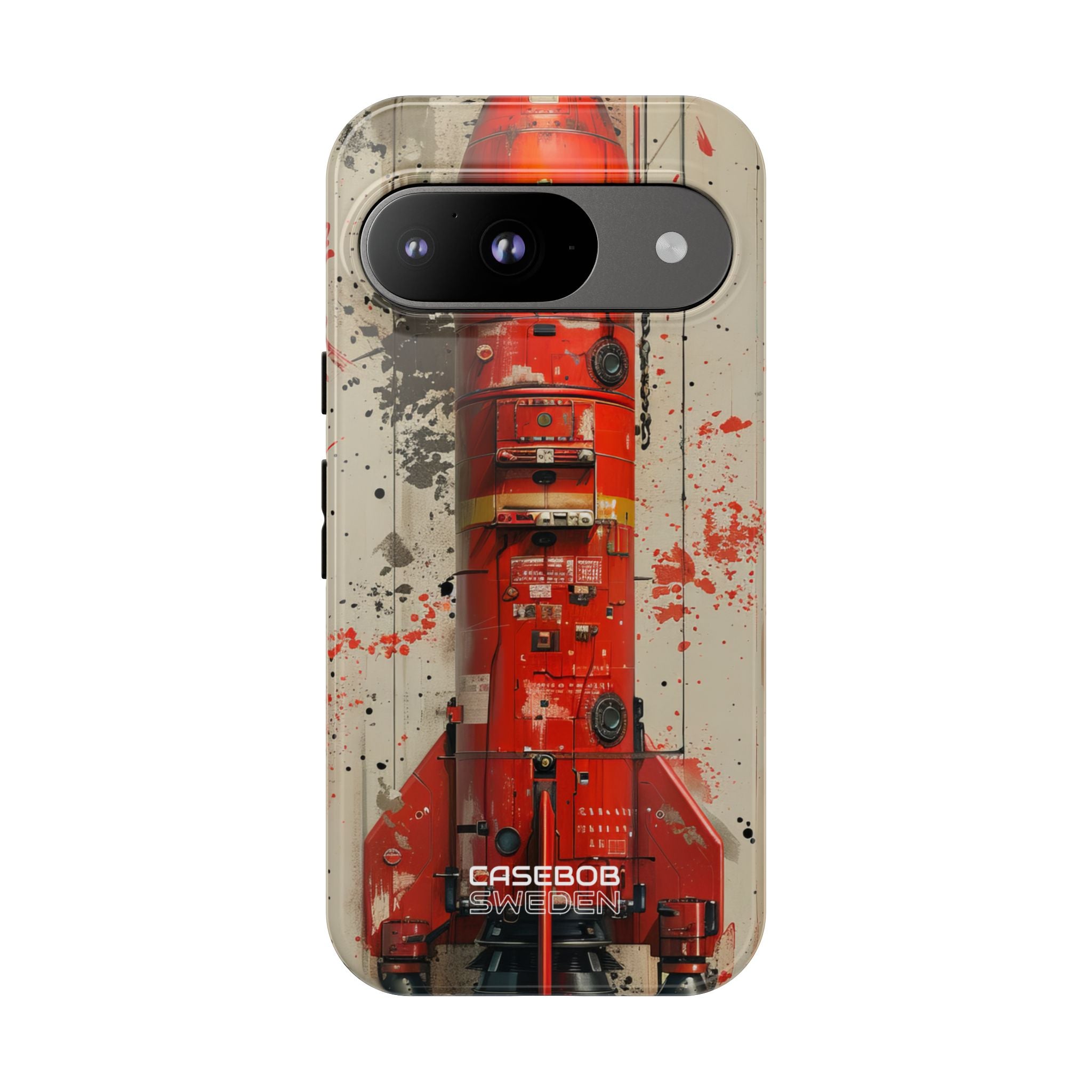 Crimson Rocket Burst Google Pixel 9 - Tough