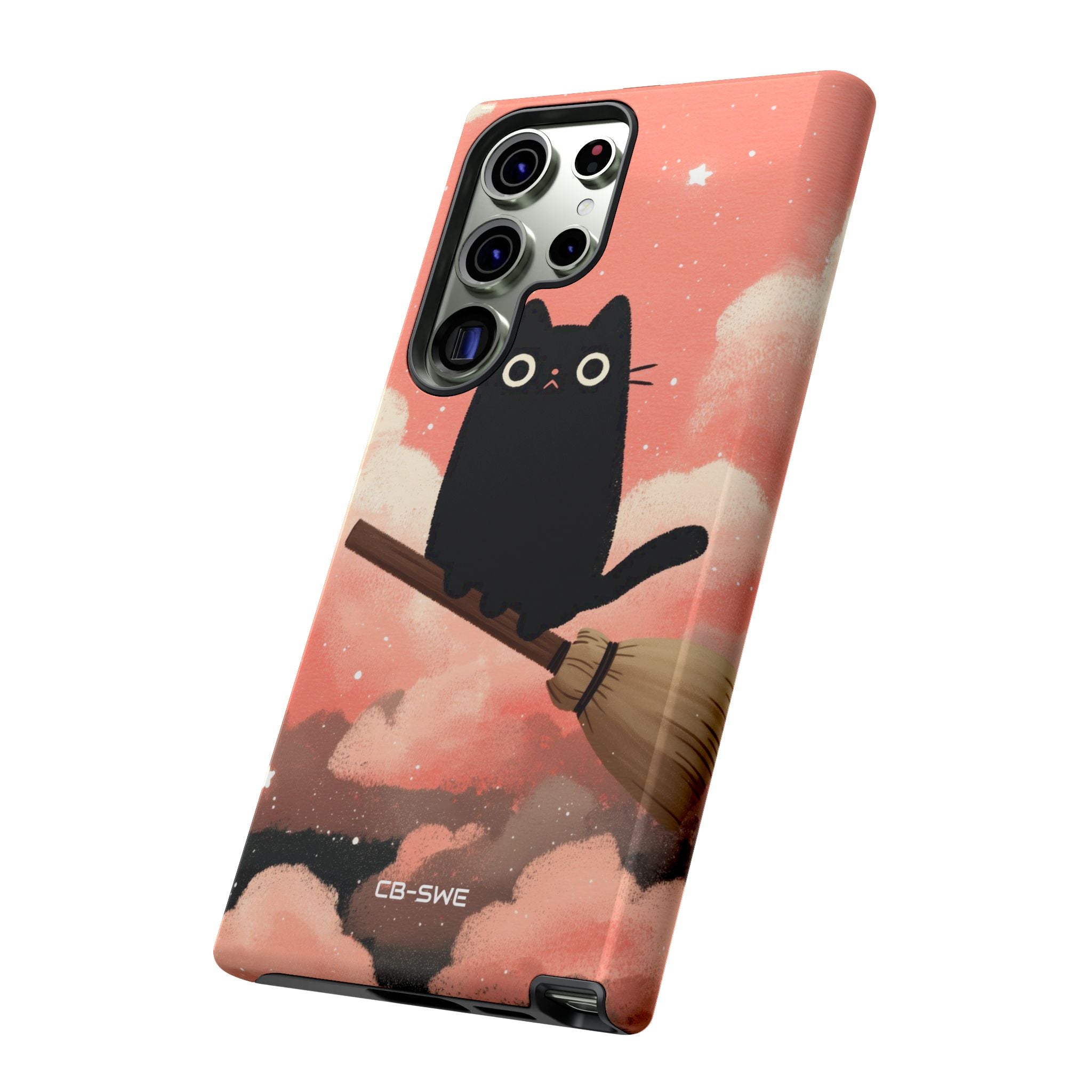Cat Rides Broom - Samsung Case
